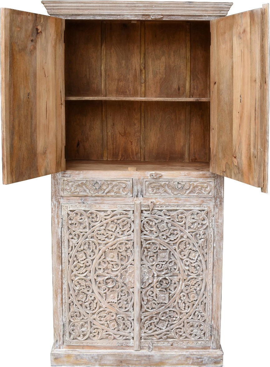 Colin Hand Carved Almirah
