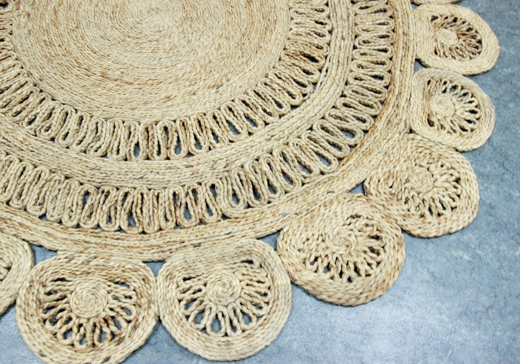 Rota Handmade Natural Fiber Jute Rug