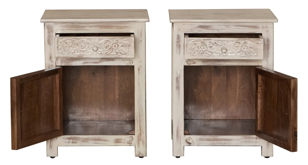 Luca Wooden Bedside Table