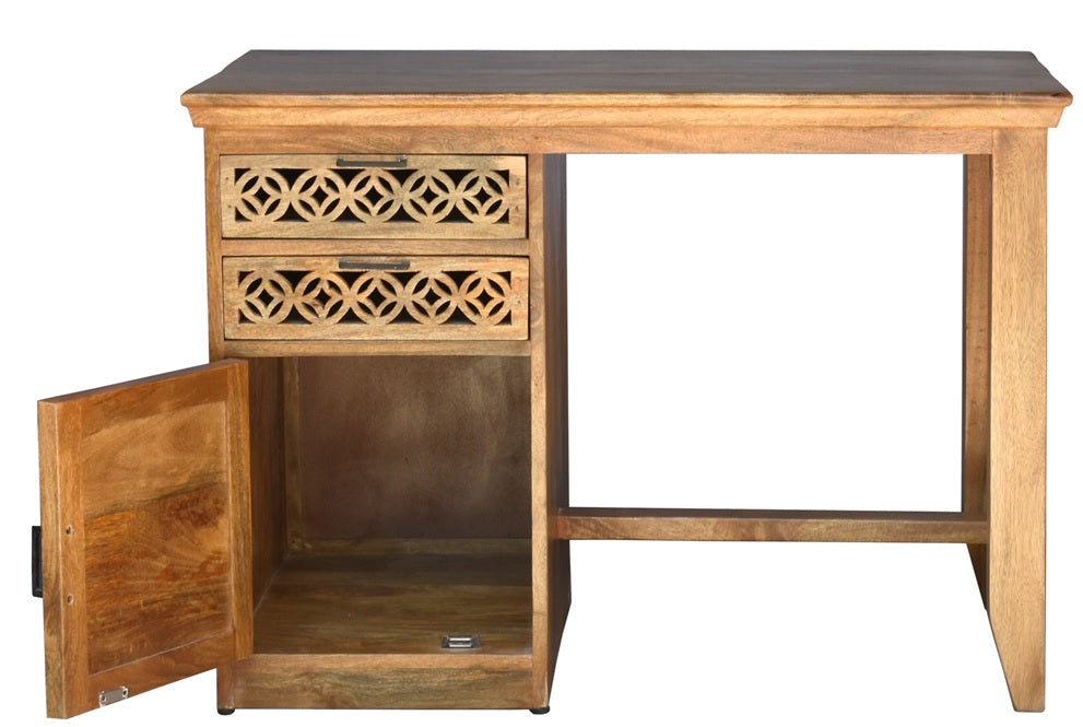 Canute Wooden Hand Carved Work Desk