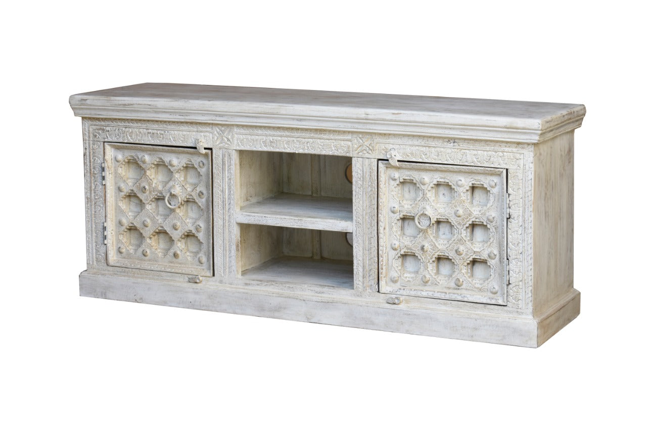 Busch Hand Carved Wooden TV Cabinet