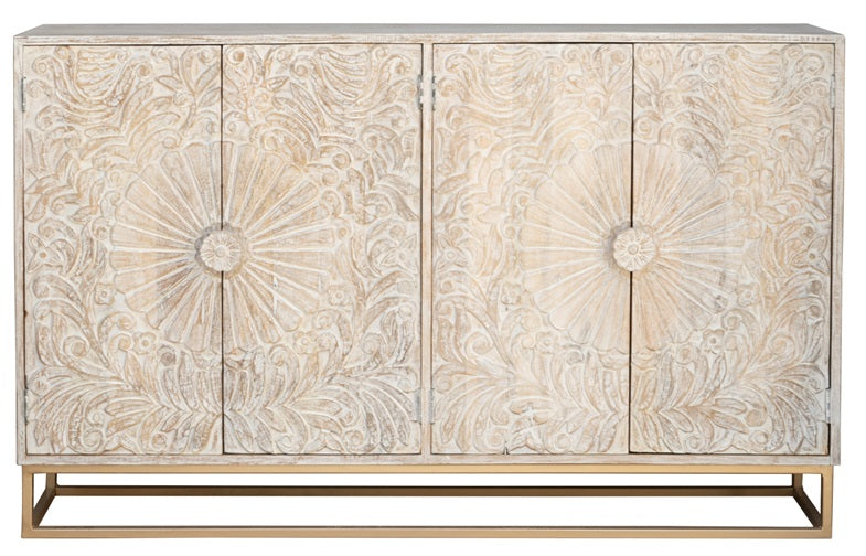 Jade Carved Side Board