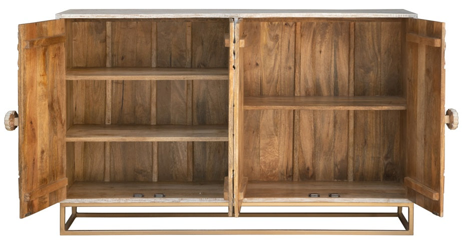 Jade Carved Side Board