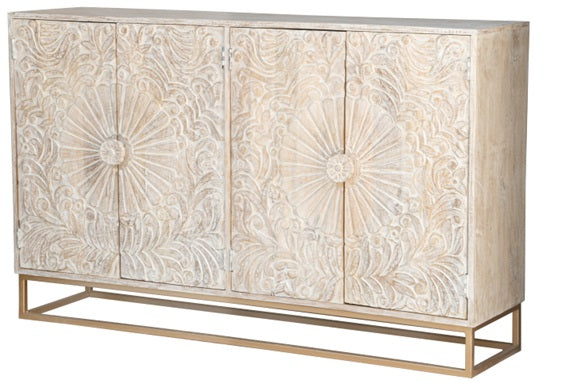 Jade Hand Carved Side Board