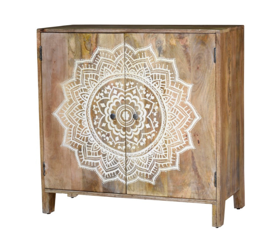 Alex Carved Wooden Cabinet