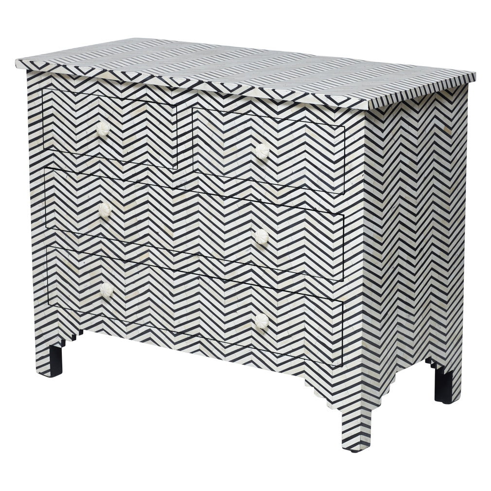 Elera Bone Inlay Chest of Drawer