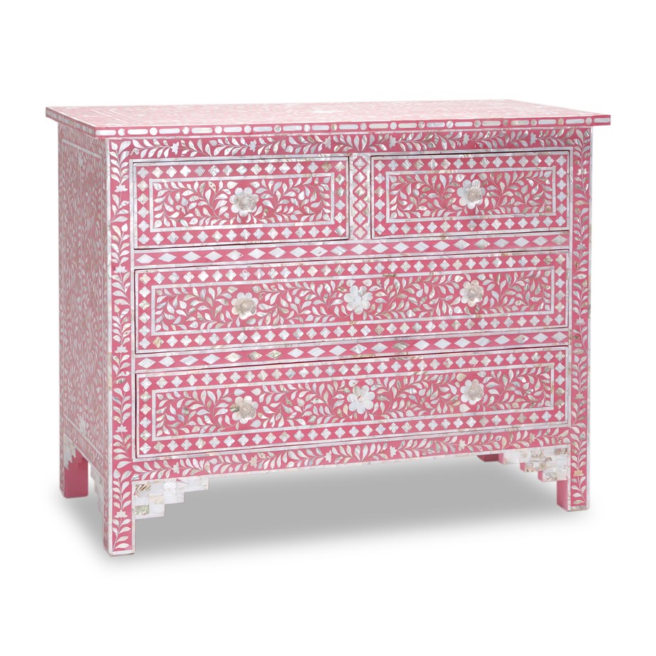 Anonna Mother of Pearl Inlay Chest of Drawer