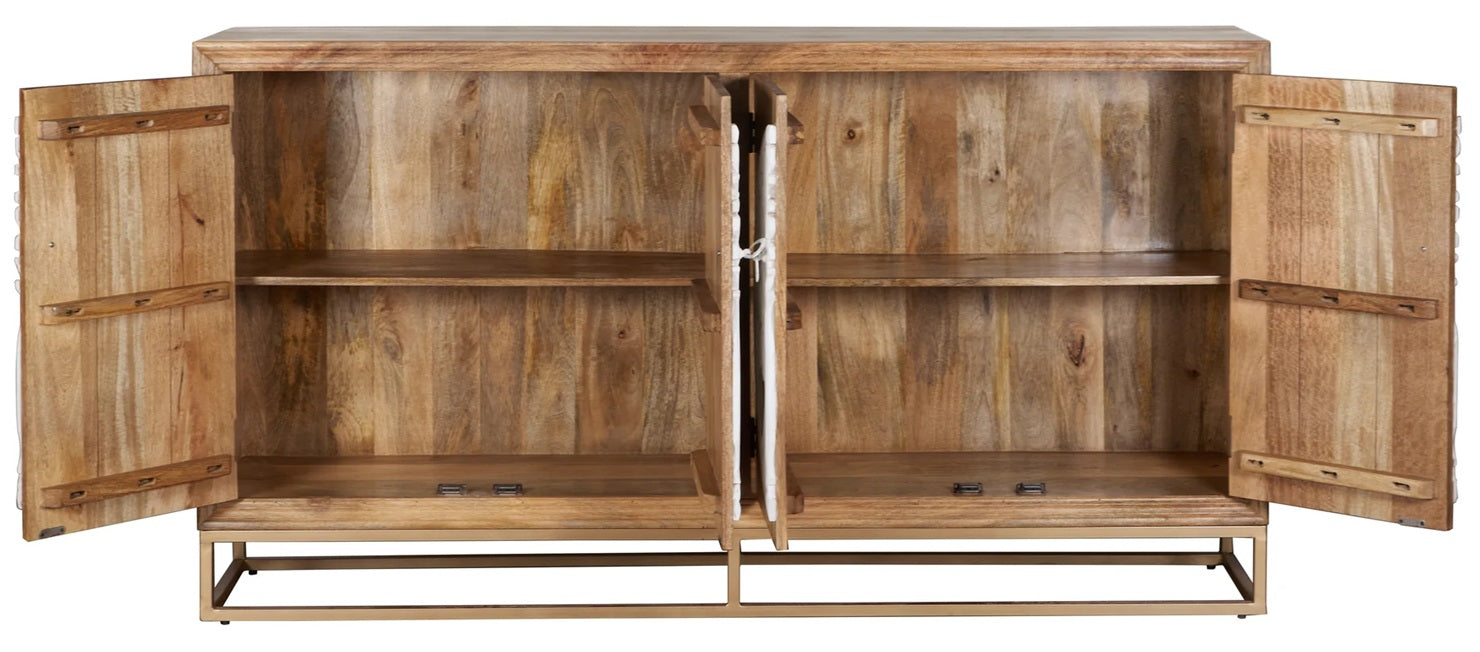 Laura Hand Card Wooden Sideboard