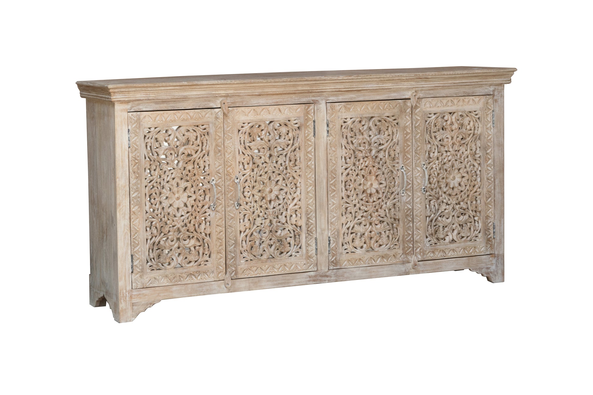 Riva Hand Carved Wooden Sideboard