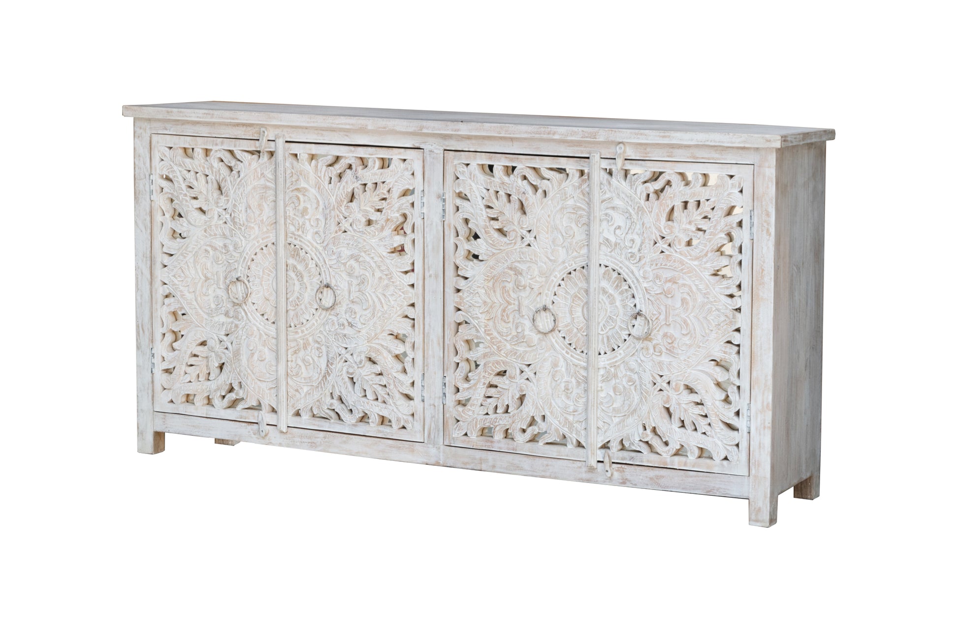 Alia Hand Carved Wooden Sideboard