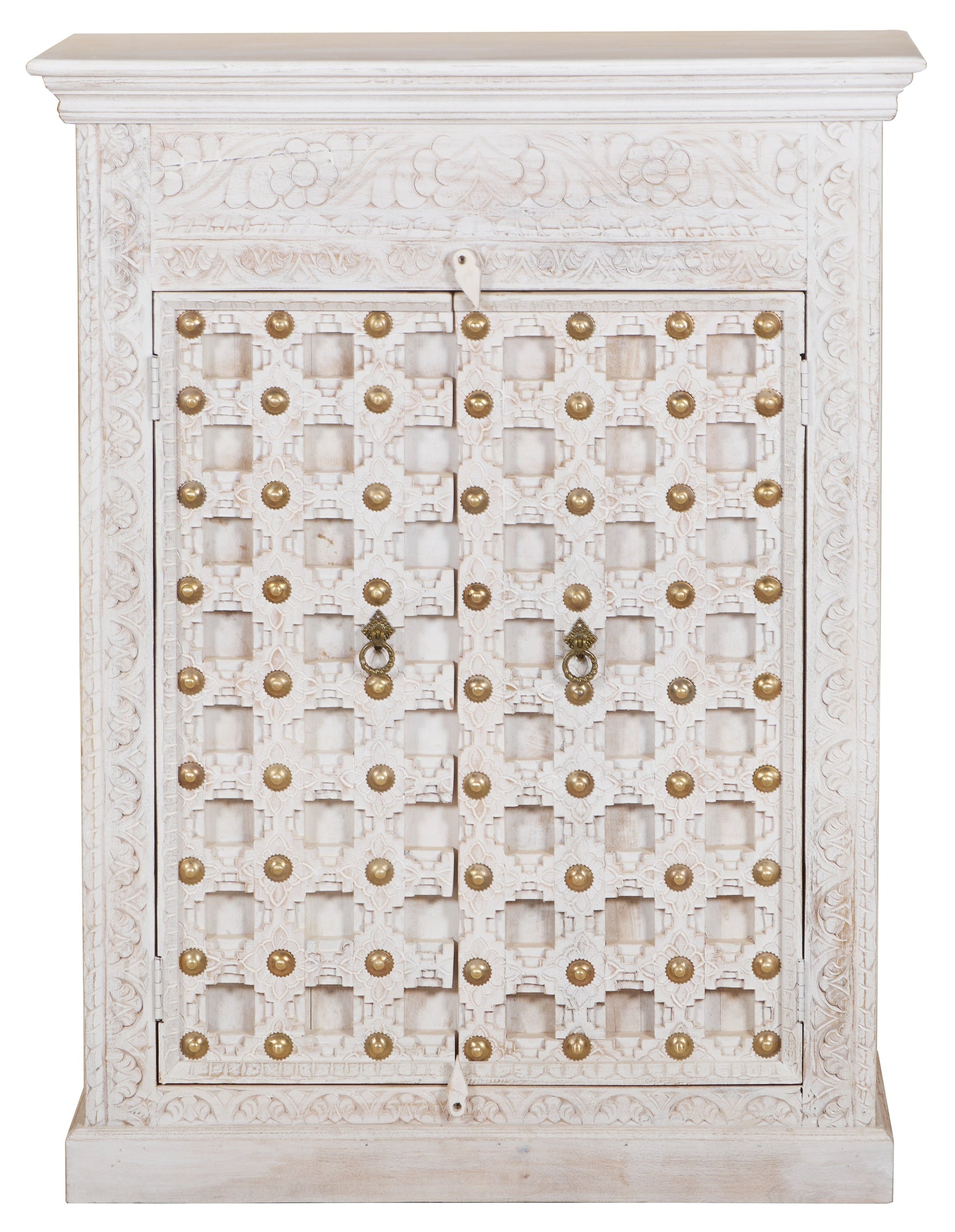 Nandi Hand Carved Cabinet