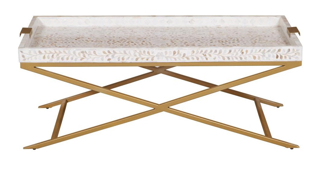 Andy Mother of Pearl Inlay Coffee Table