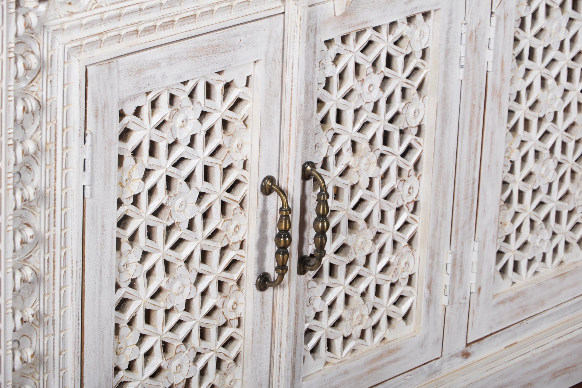 Shelly Hand Carved Sideboard