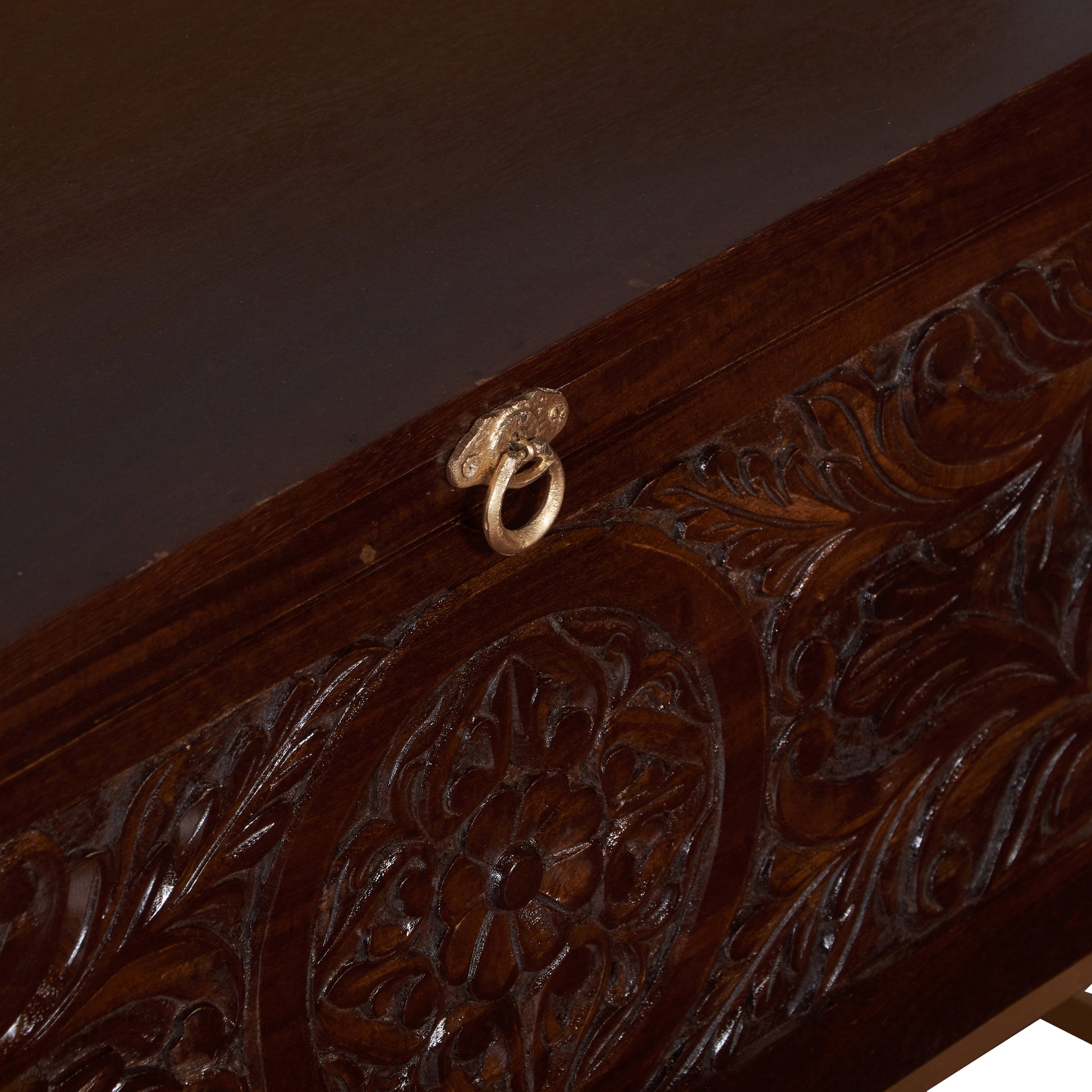 Theora Carved Storage Trunk