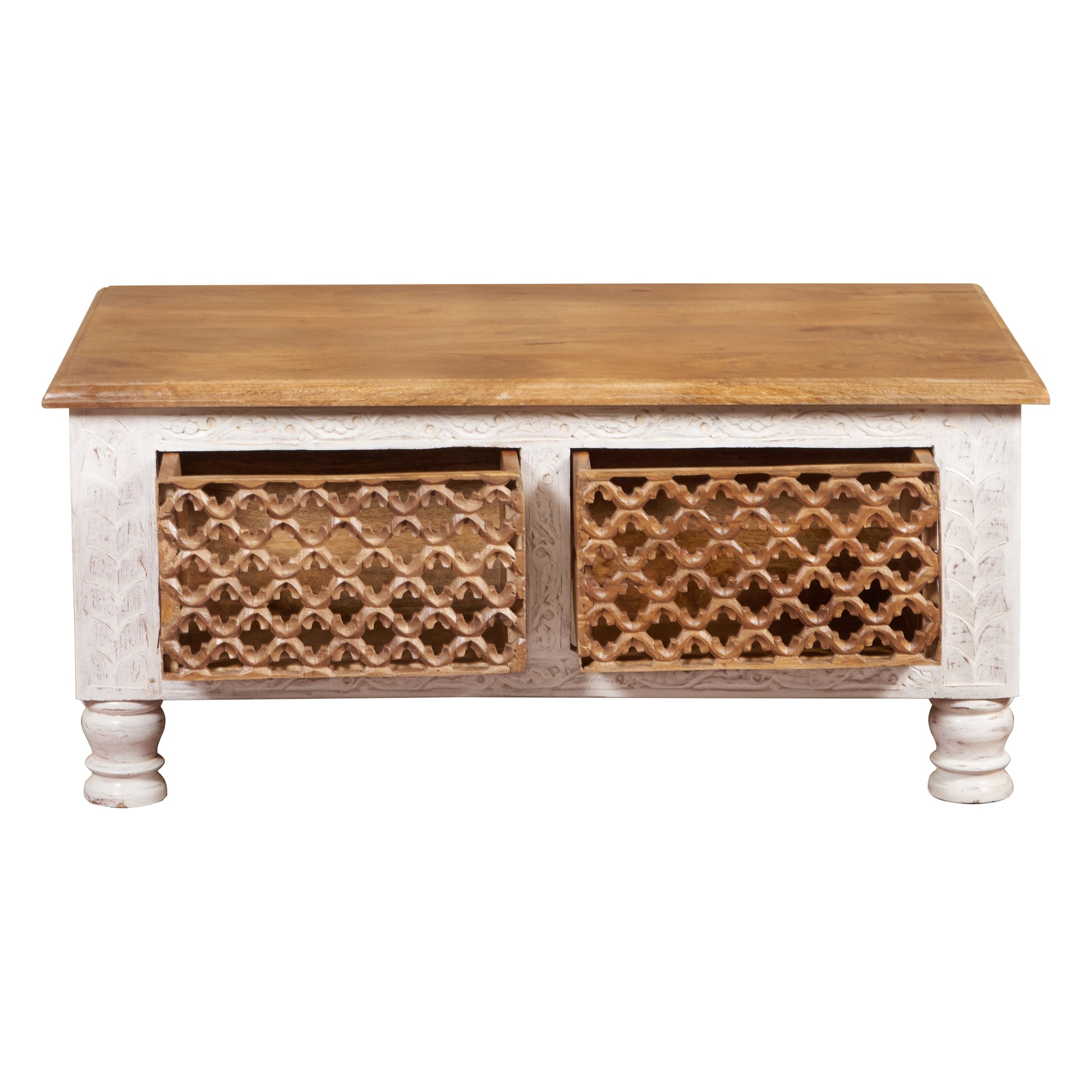Milan Hand Carved Coffee Table