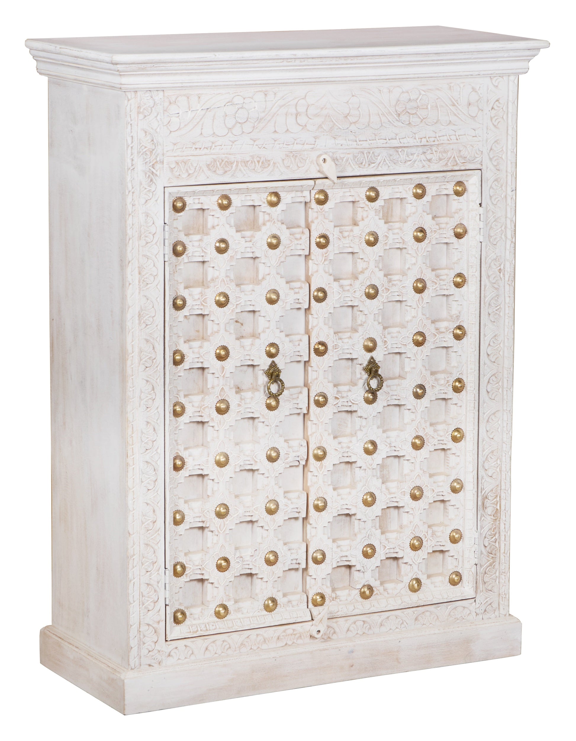 Nandi Hand Carved Cabinet