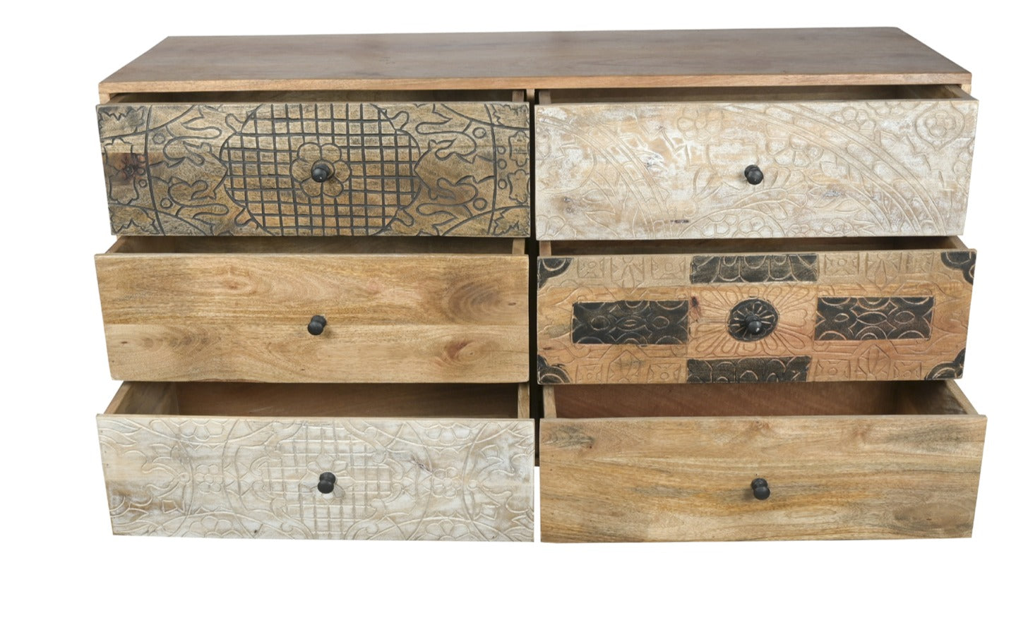 Ben Carved Wooden Dresser