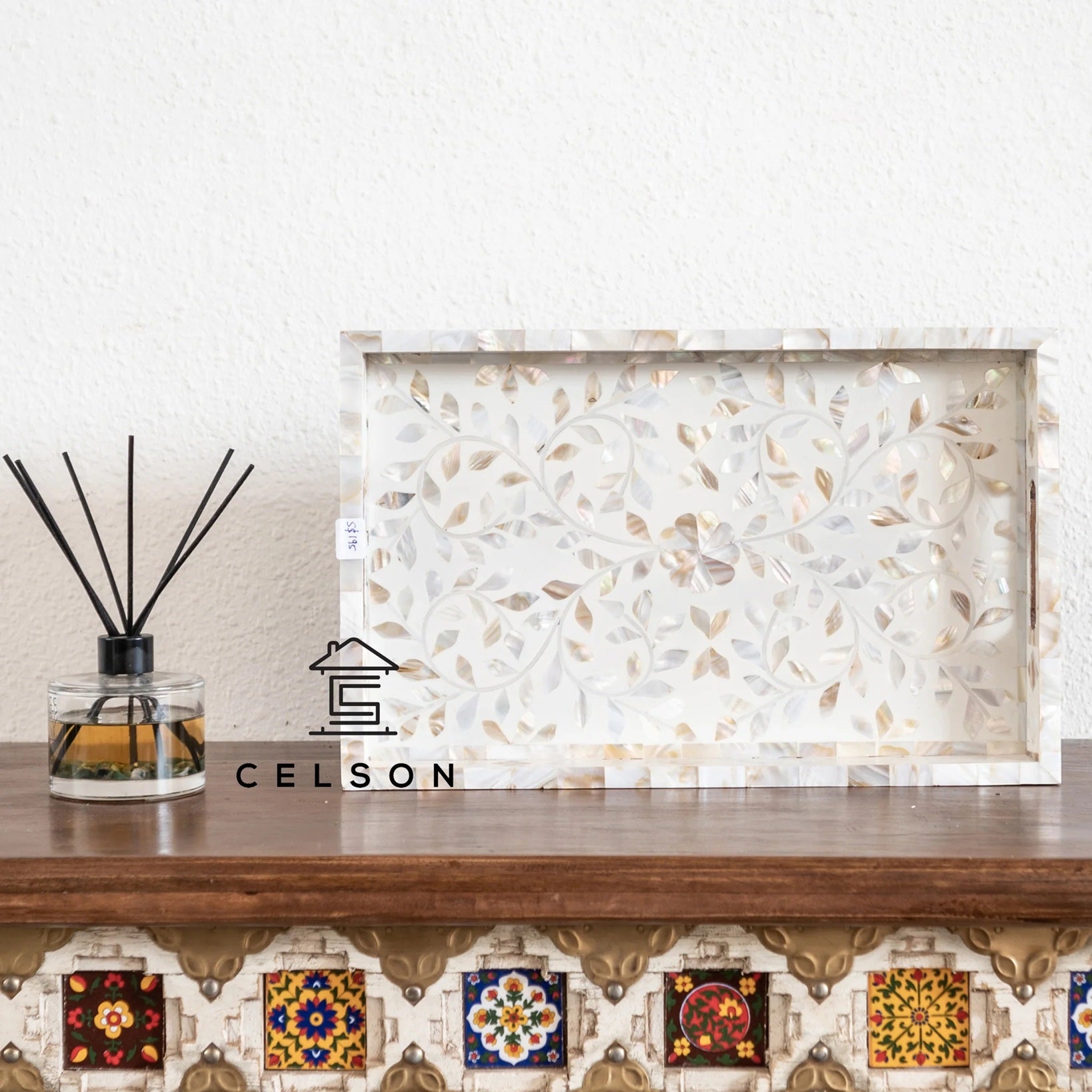 Allen Mother of Pearl Inlay Tray