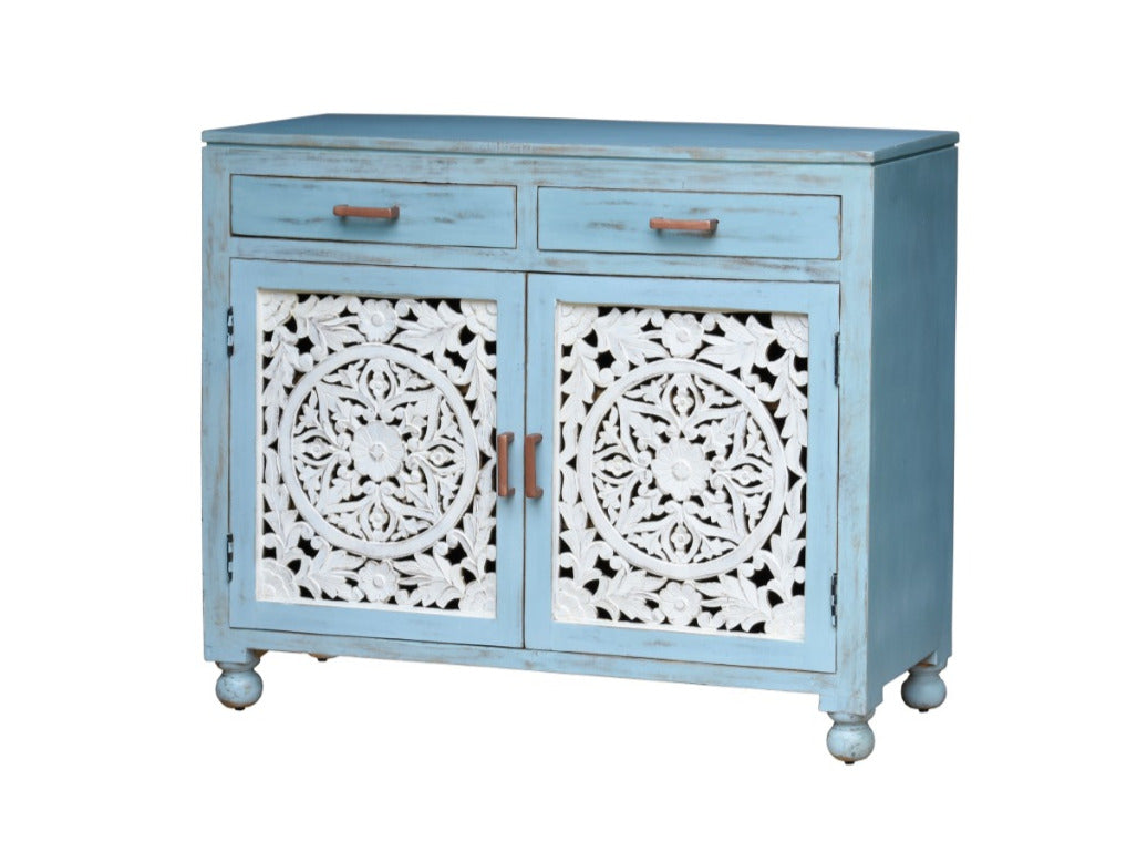 Elsa Carved Wooden Chest