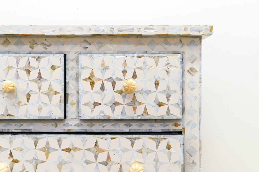 Brian Mother of Pearl Inlay Chest of Drawer
