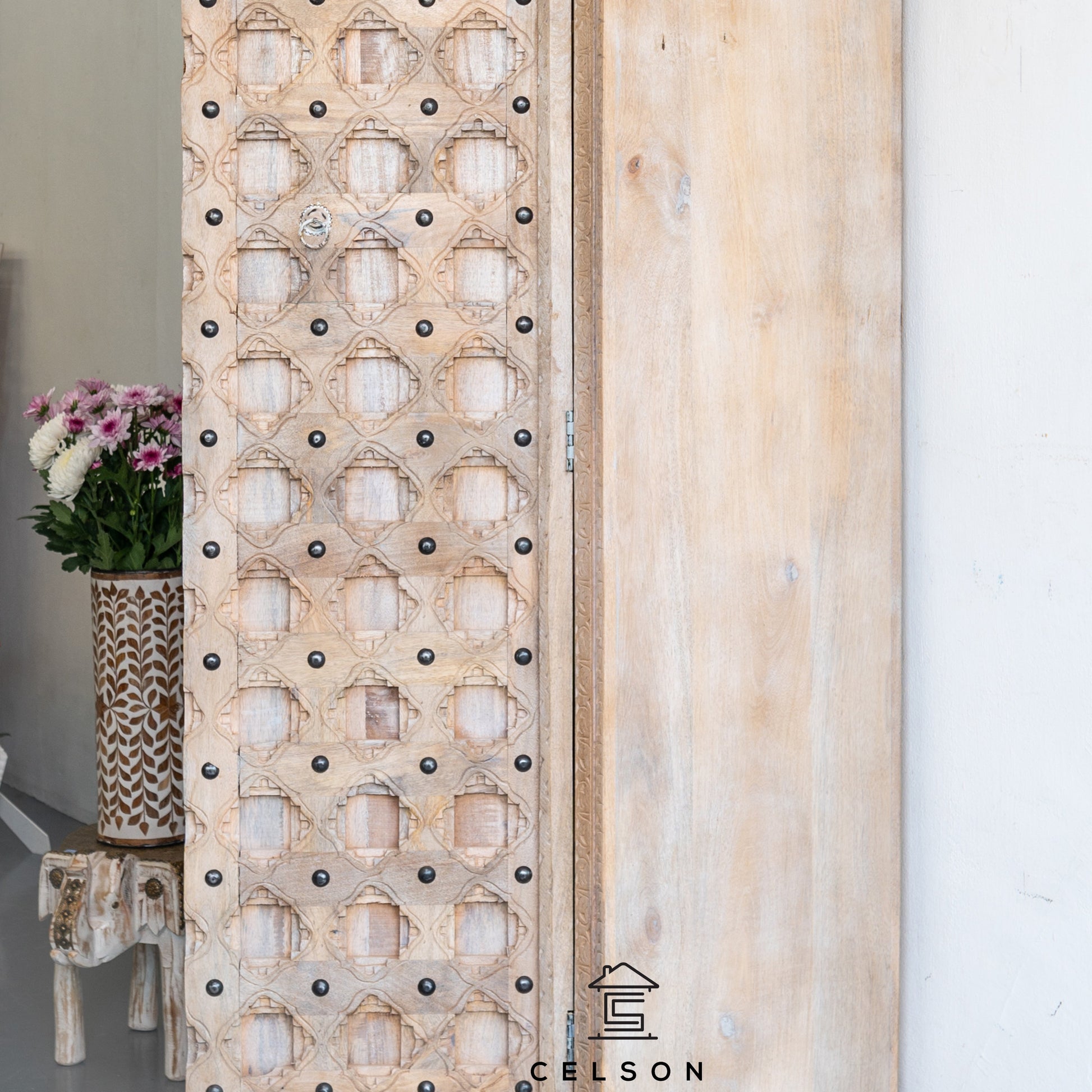 Saritha Hand Carved Almirah