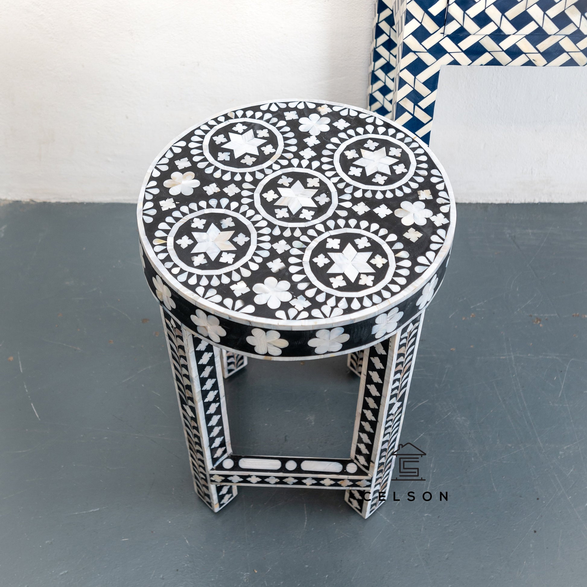 Rian Mother Pearl Inlay Side Table