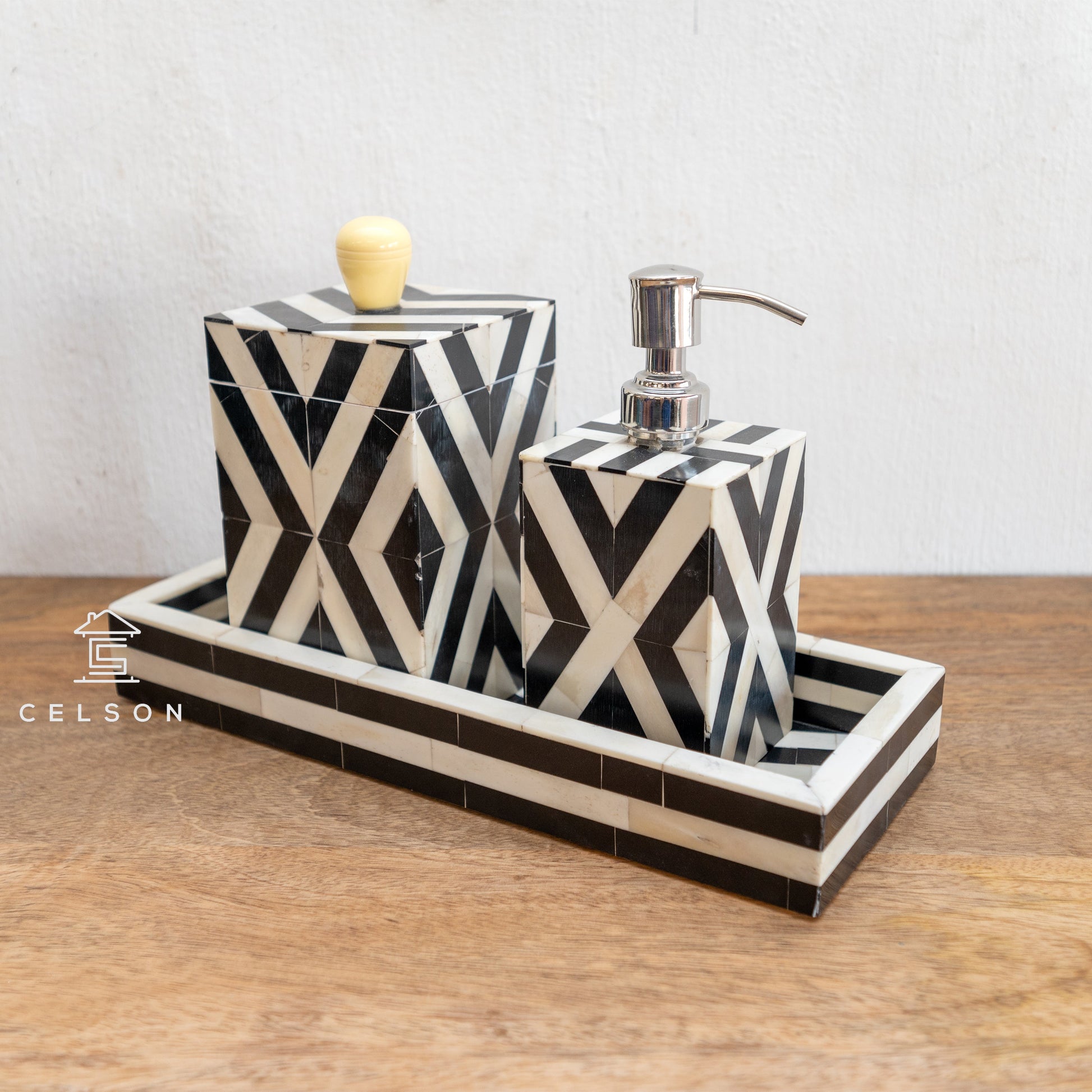 Samuel Bone Inlay Vanity Accessories
