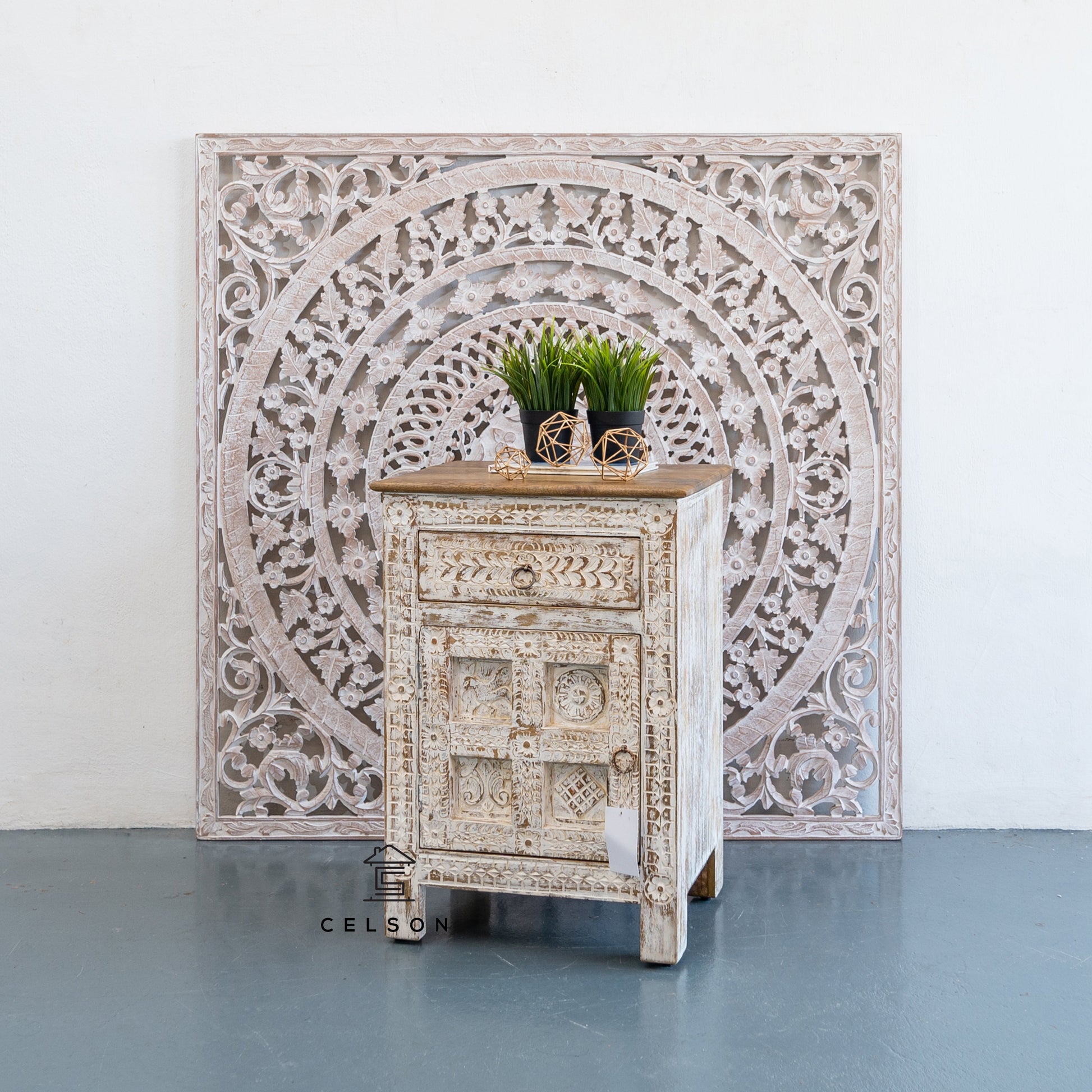 Raima Wooden Bedside