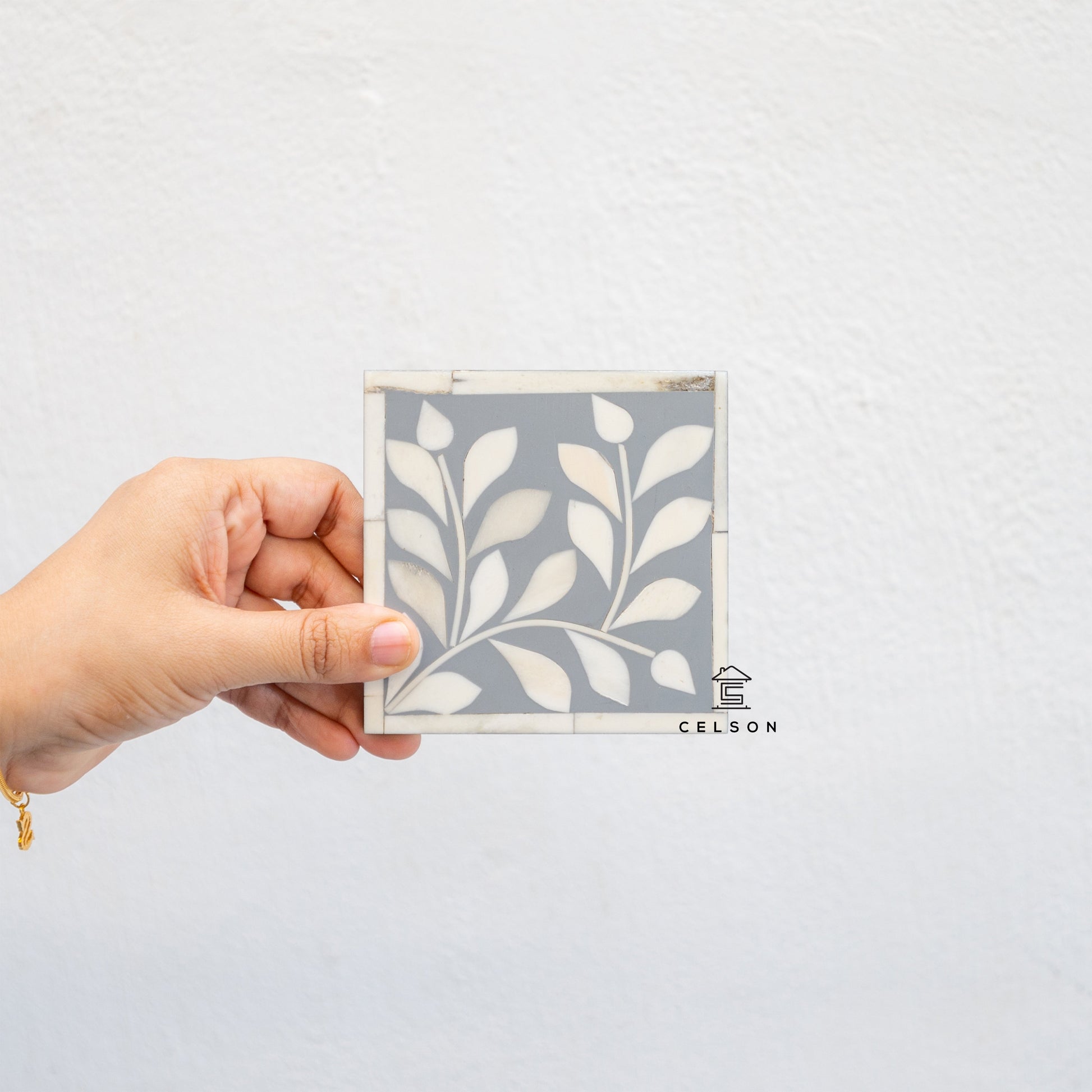 Deena Bone Inlay Coaster