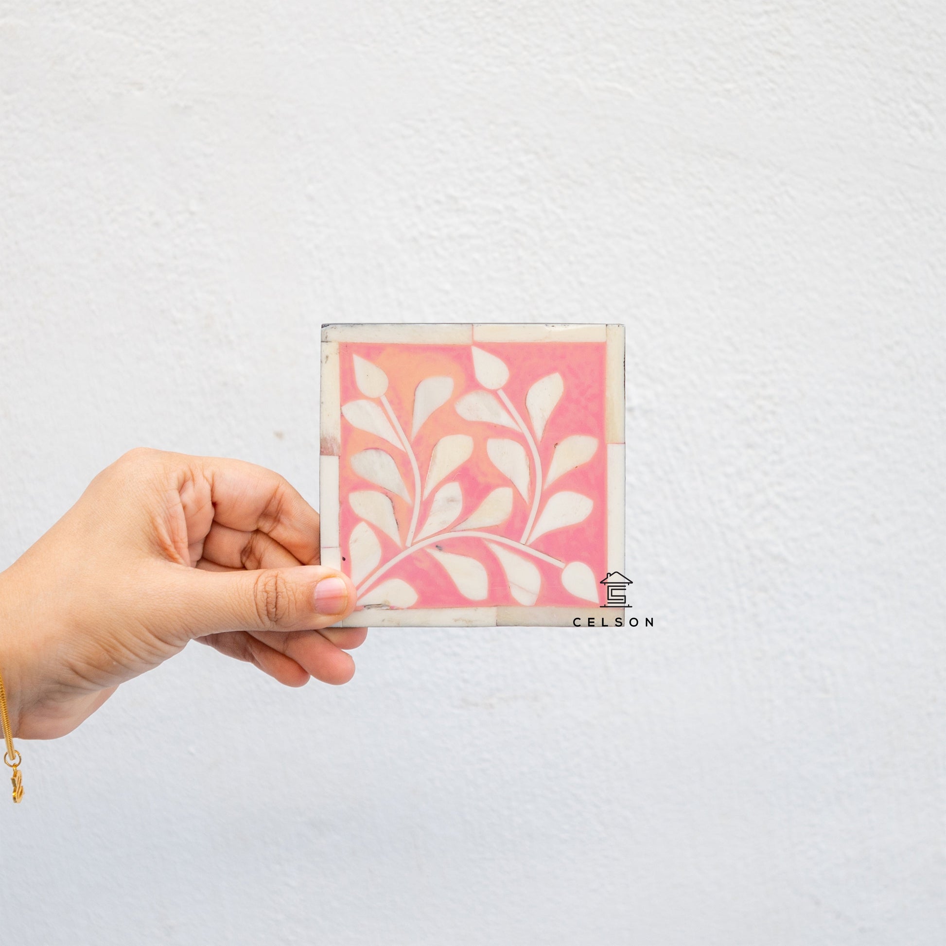 Deena Bone Inlay Coaster