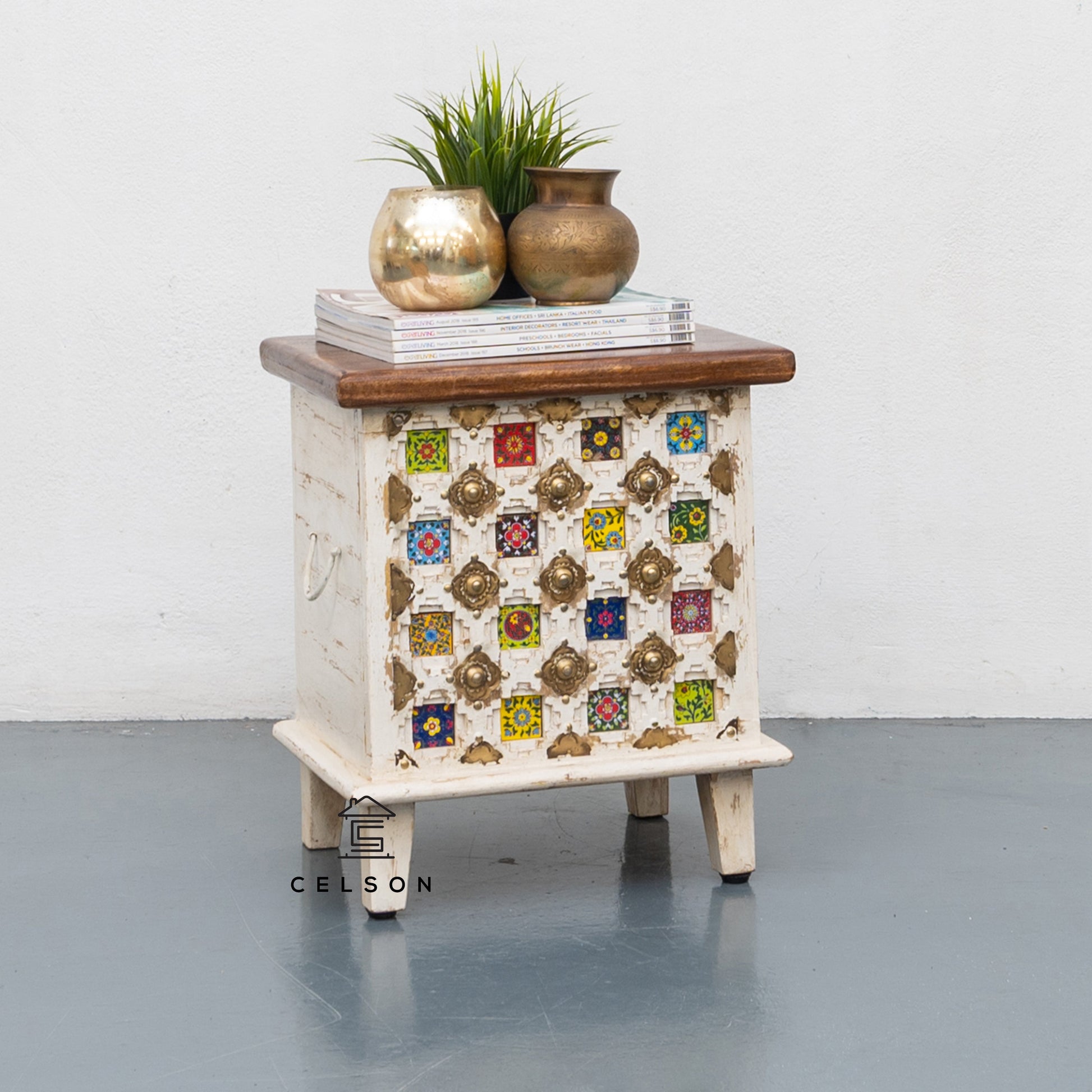 Adele Brass & Tile Trunk