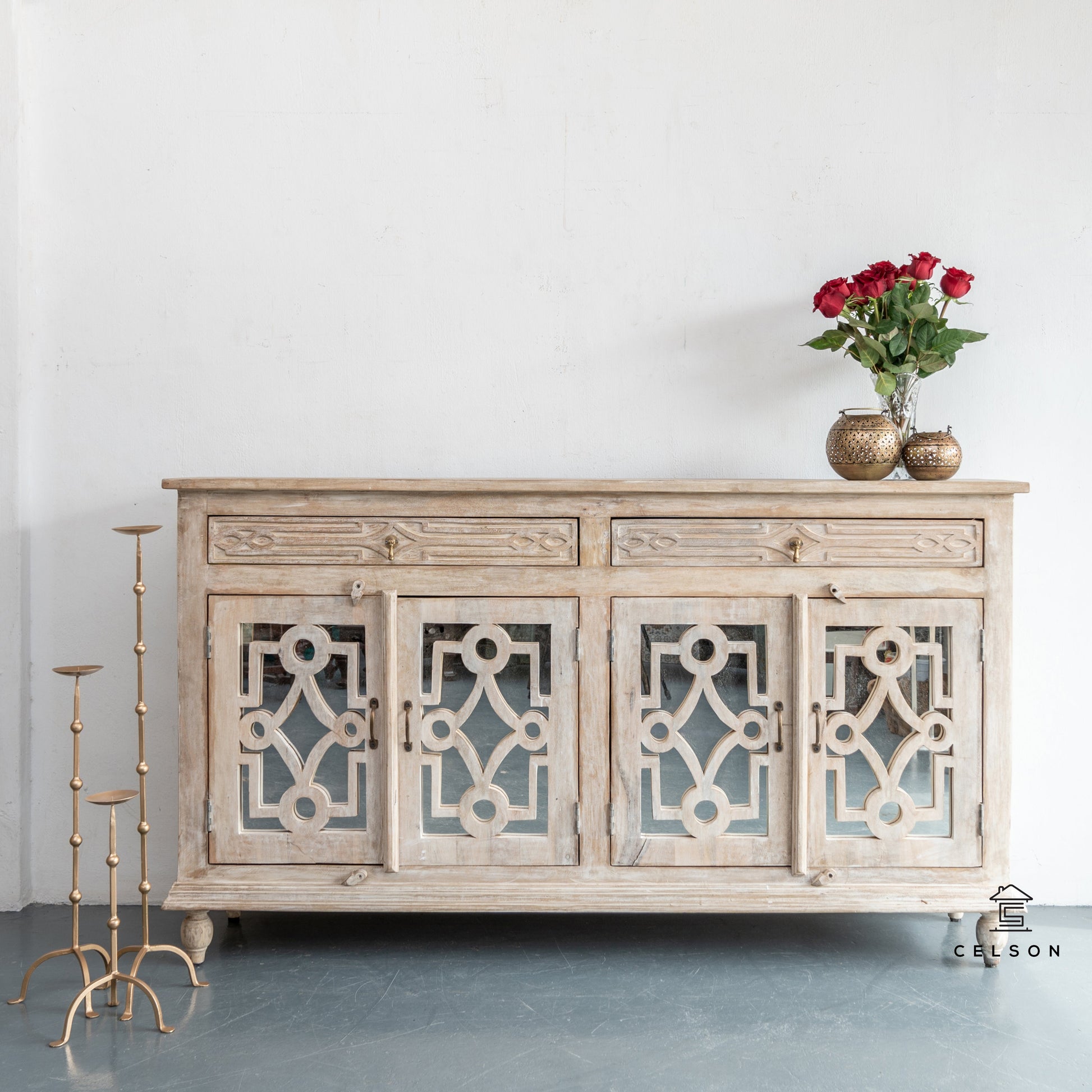 Linda Hand Carved Sideboard