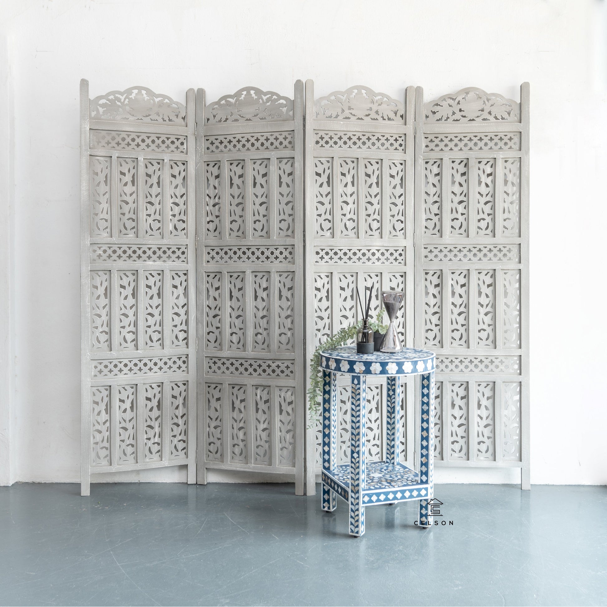 Lois Carved Room Divider