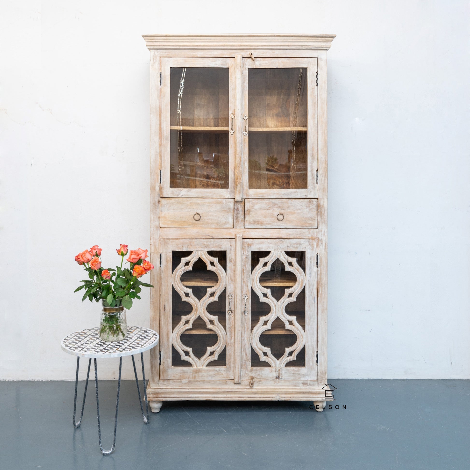 Romil Carved Bookcase