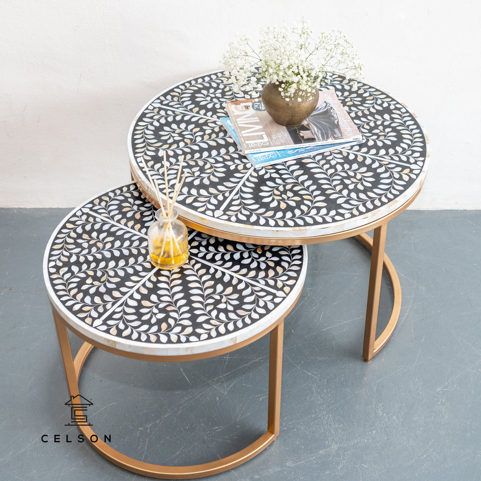 Veronica Mother of Pearl Inlay Nesting Coffee Table