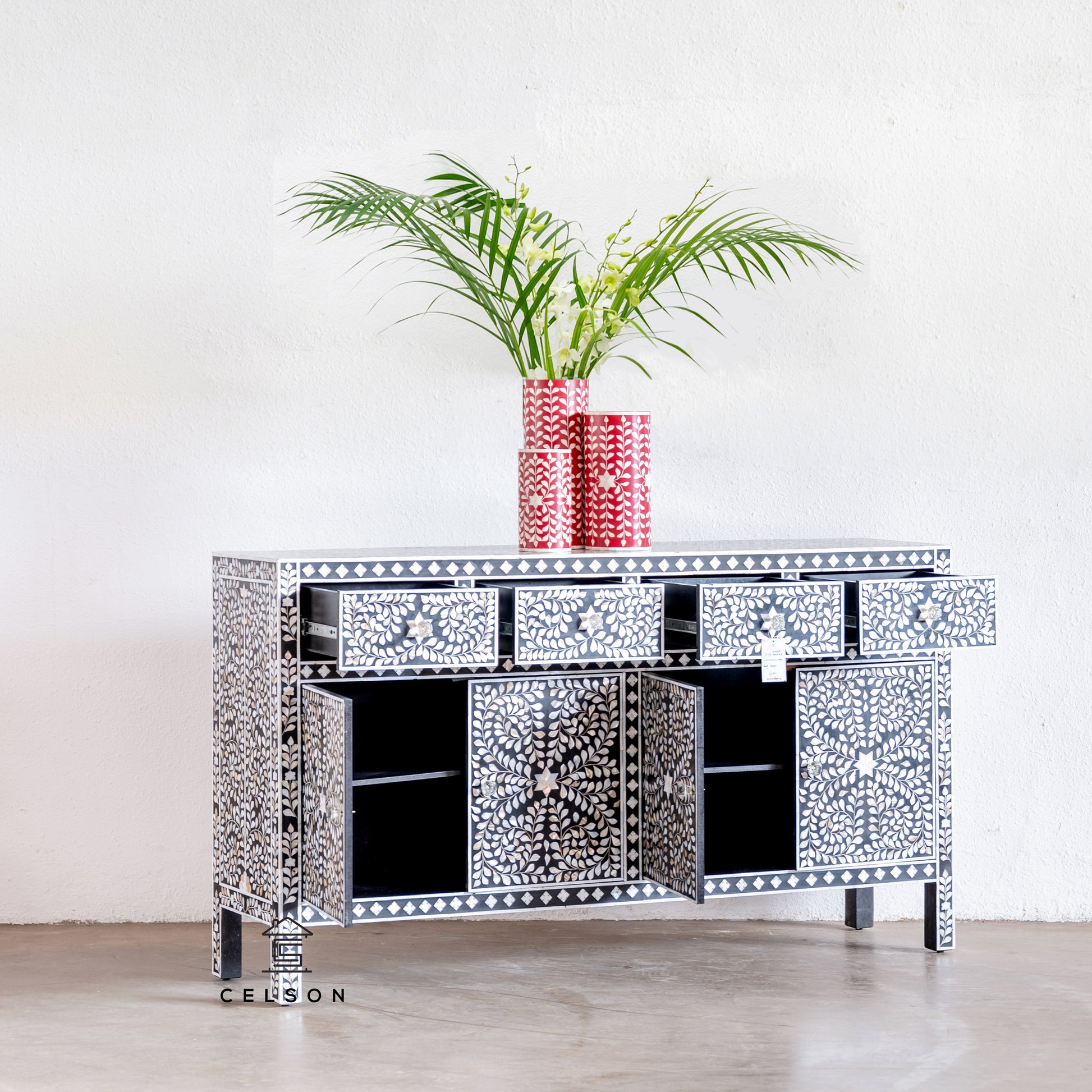 Oliver Bone Inlay Flower Vase