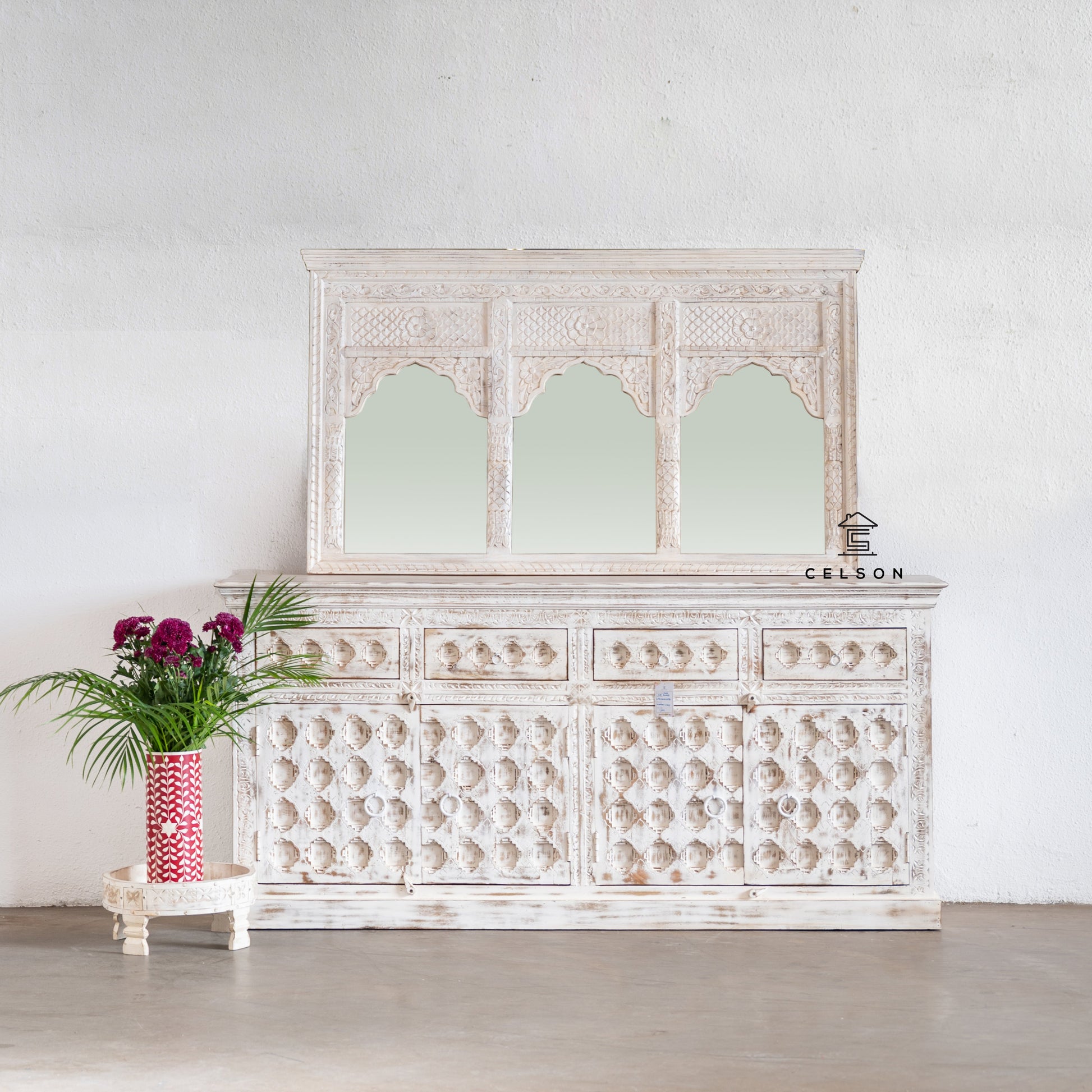 Bruno Hand Carved Sideboard