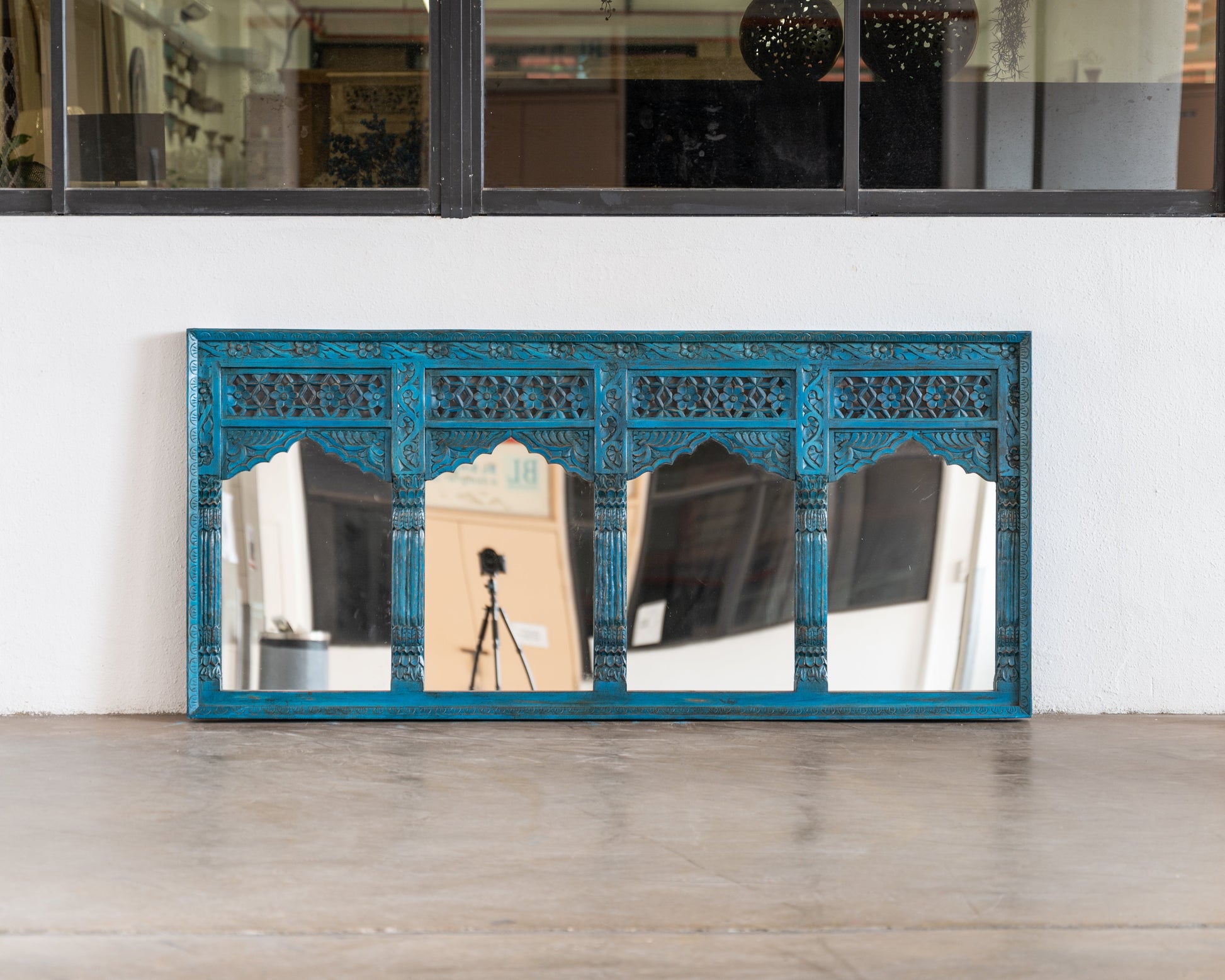 Patrick Hand Carved Wooden Mirror