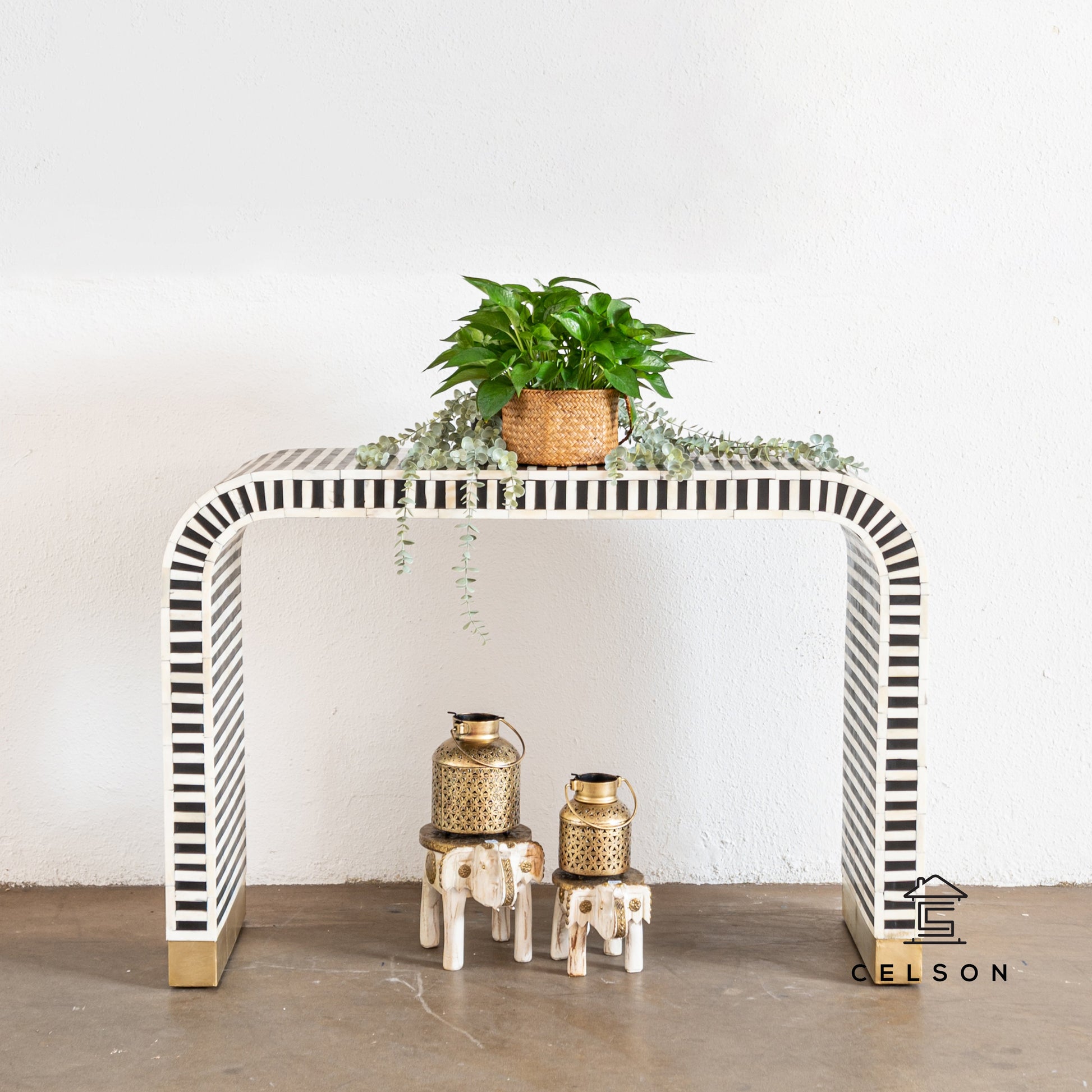 Mehar Bone Inlay Console Table