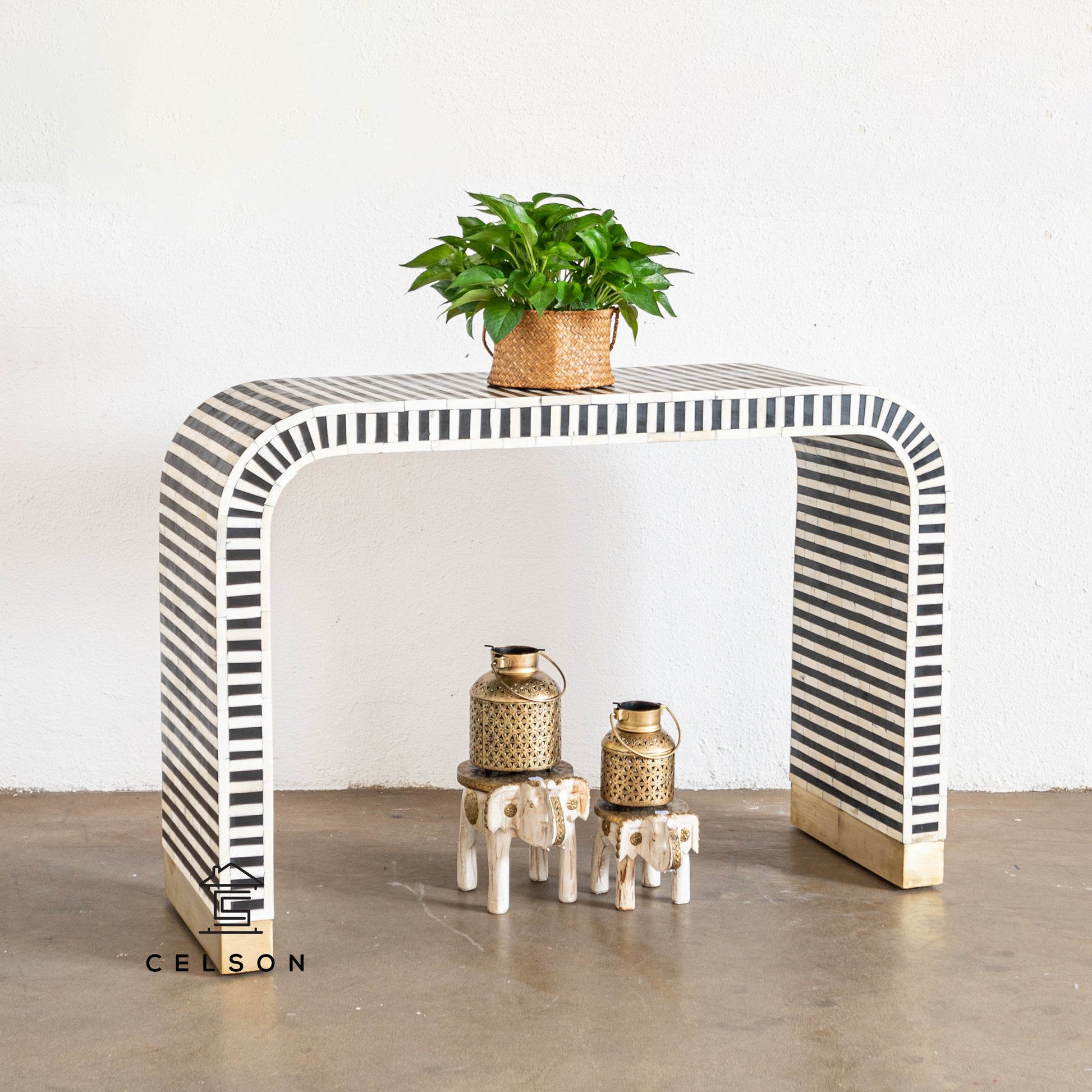 Mehar Bone Inlay Console Table
