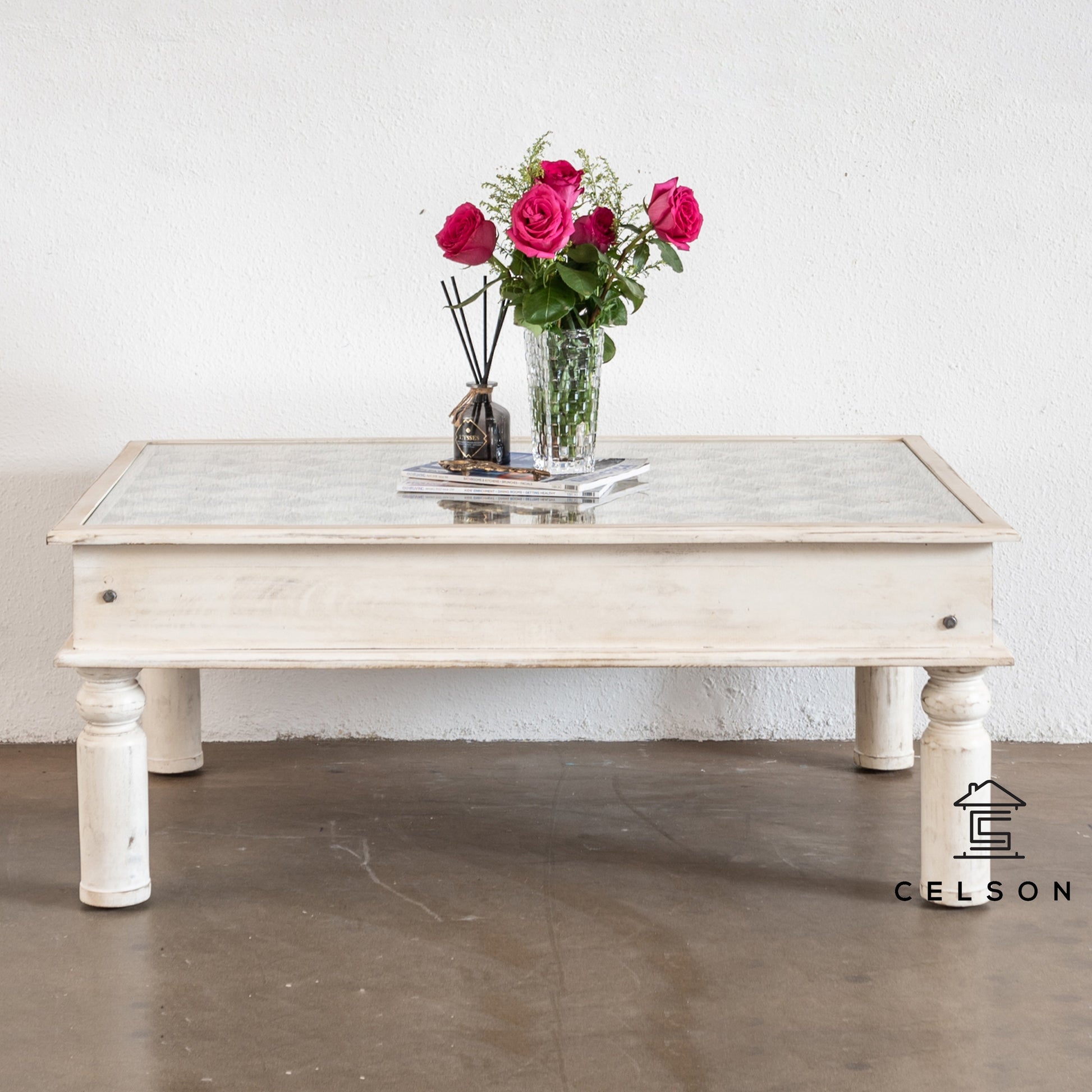 Sai Carved Tile Coffee Table