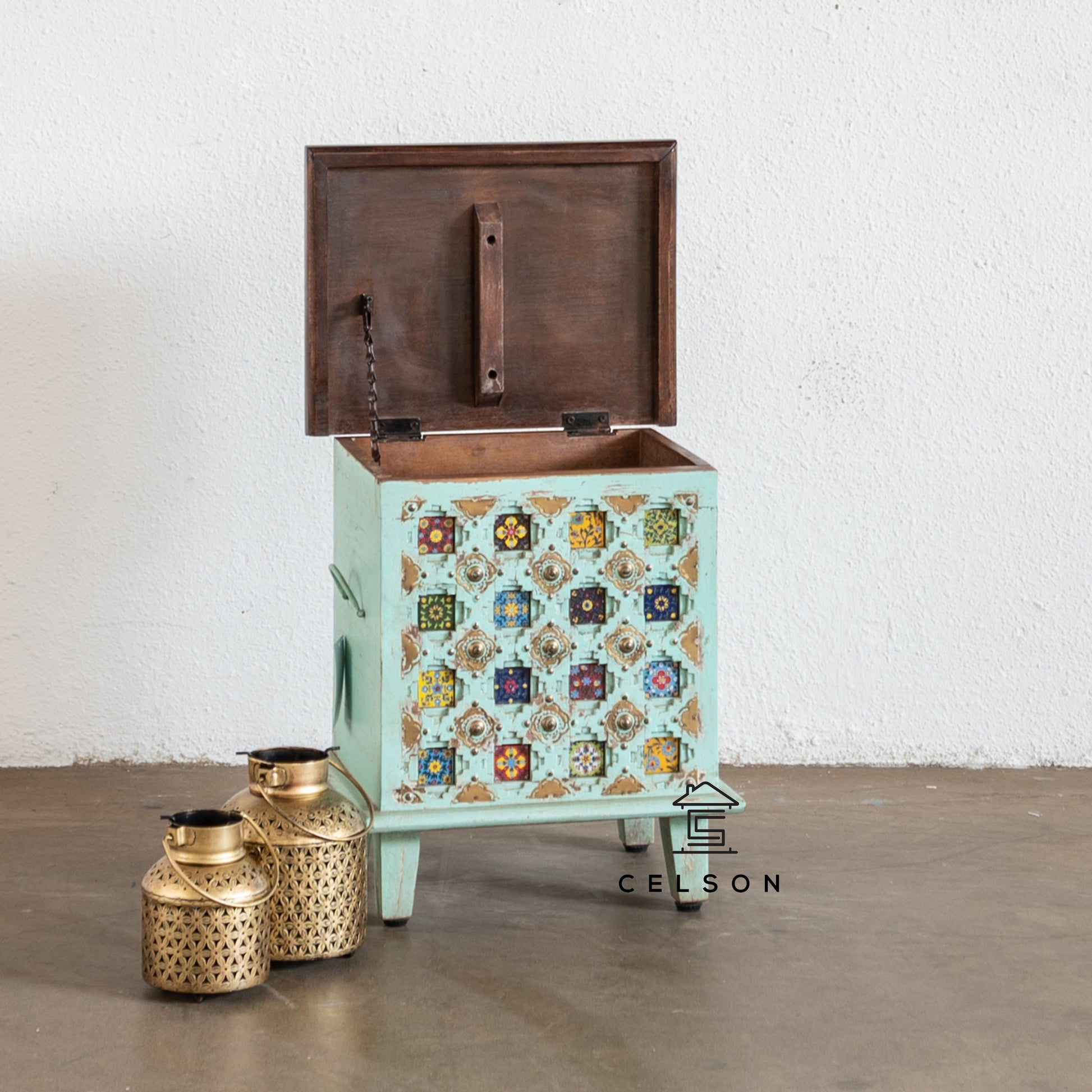 Adele Brass & Tile Trunk