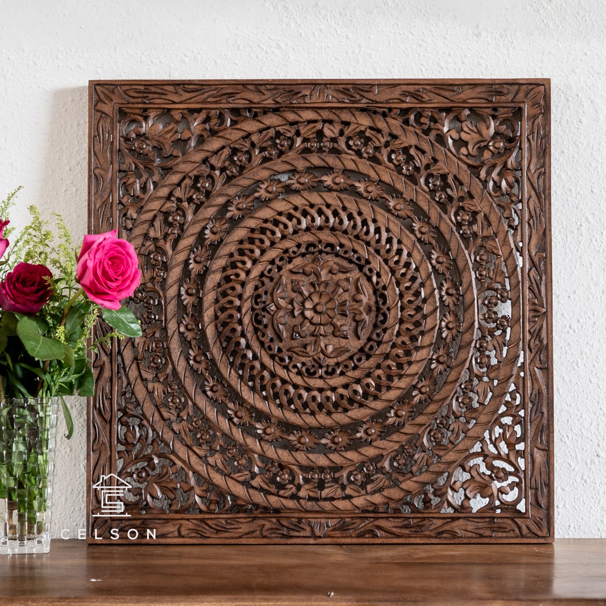 Liza Carved Wall Panel
