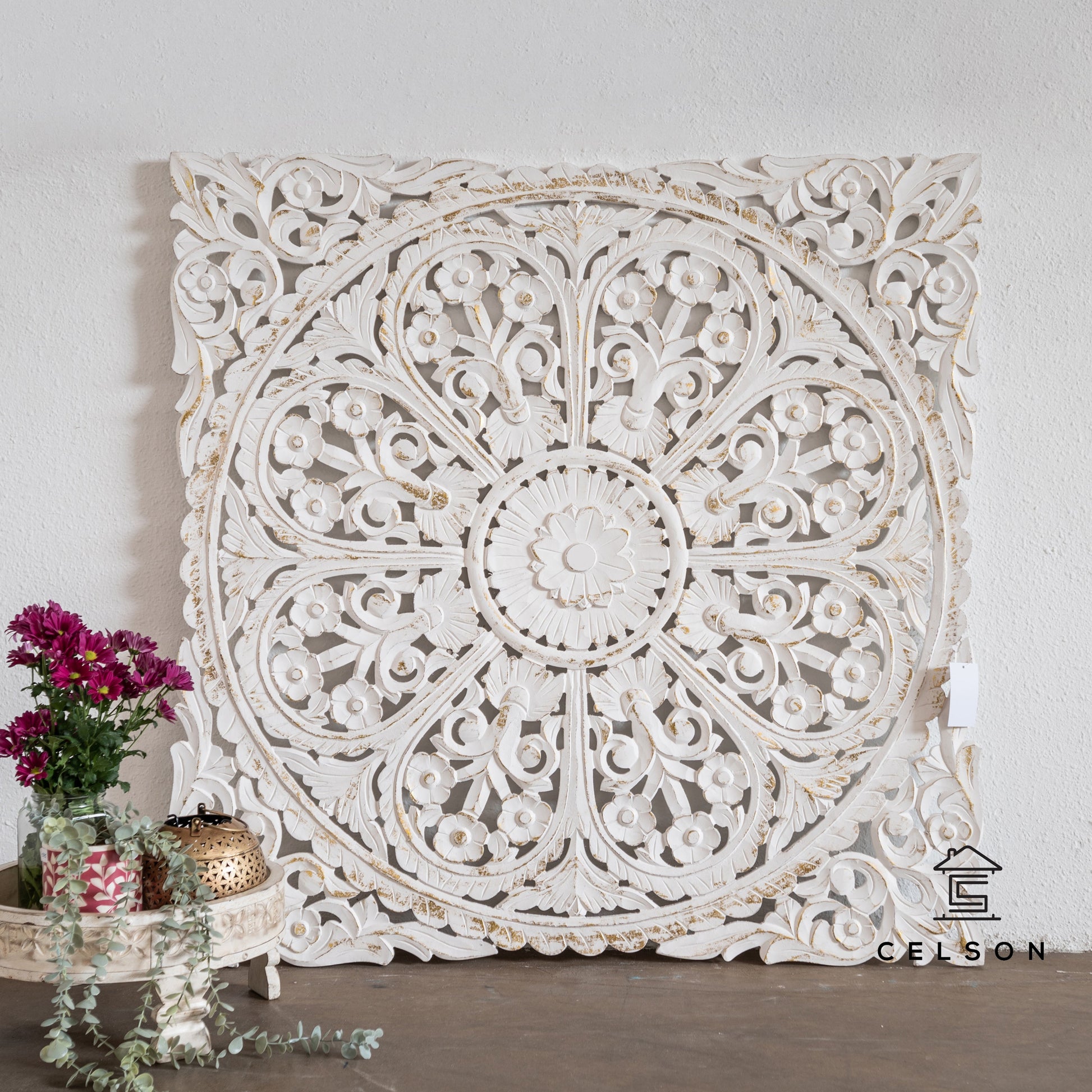 Cibu Carved Wall Panel