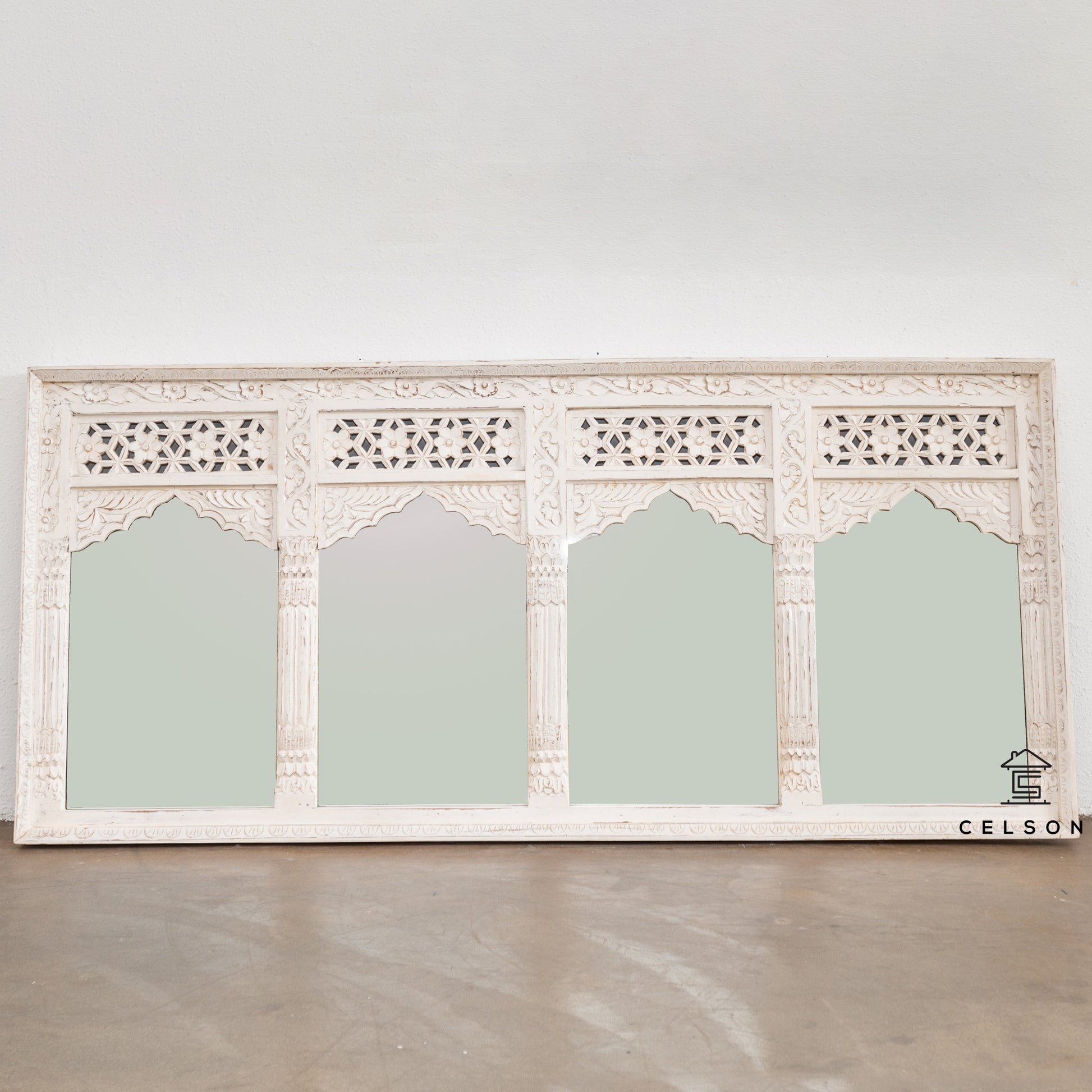 Alves Hand Carved Wooden Mirror