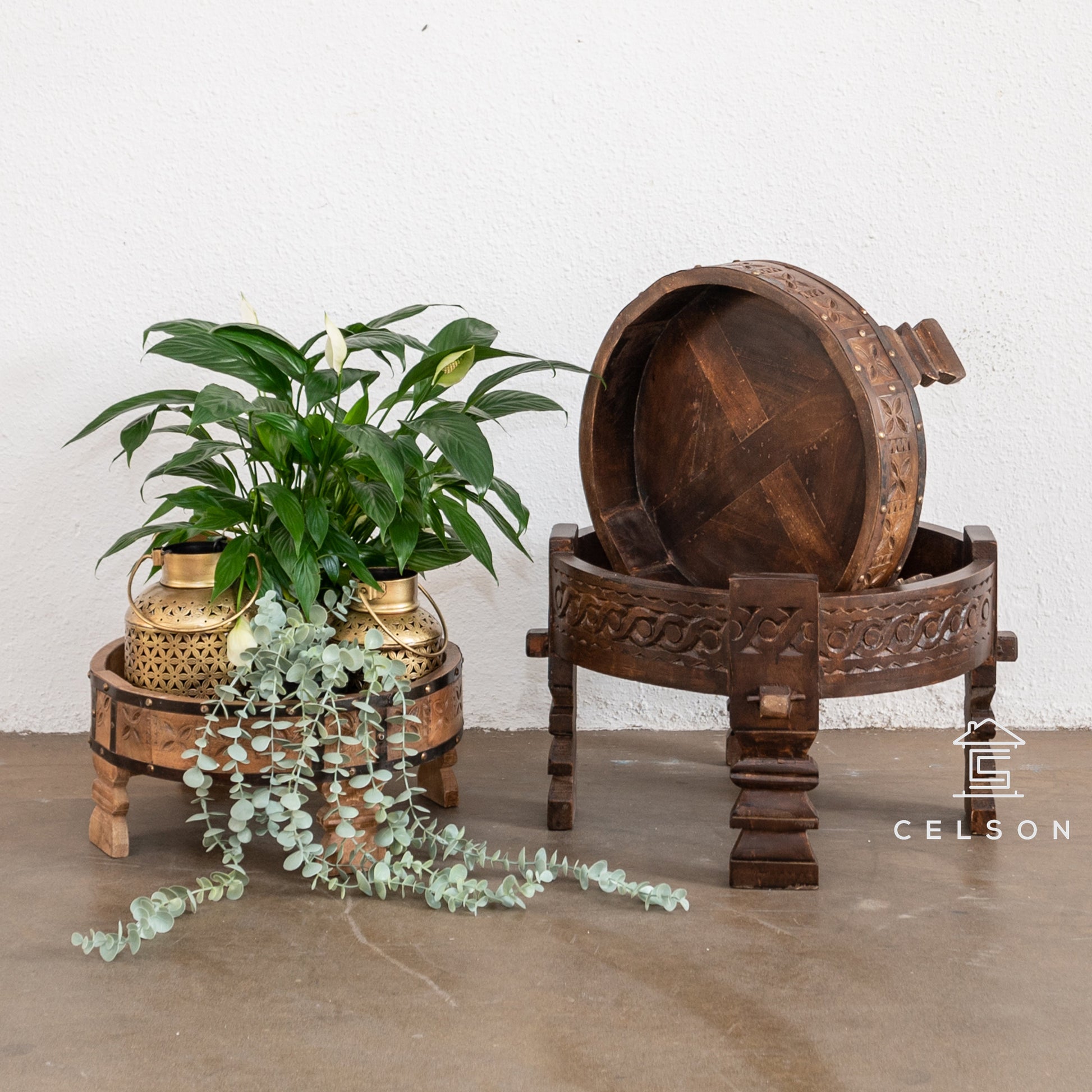 Jiggy Carved Chakki Table