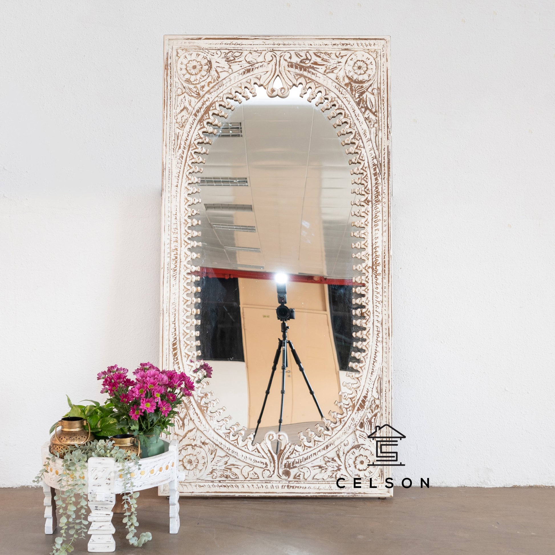 Utkarsh Hand Carved Mirror