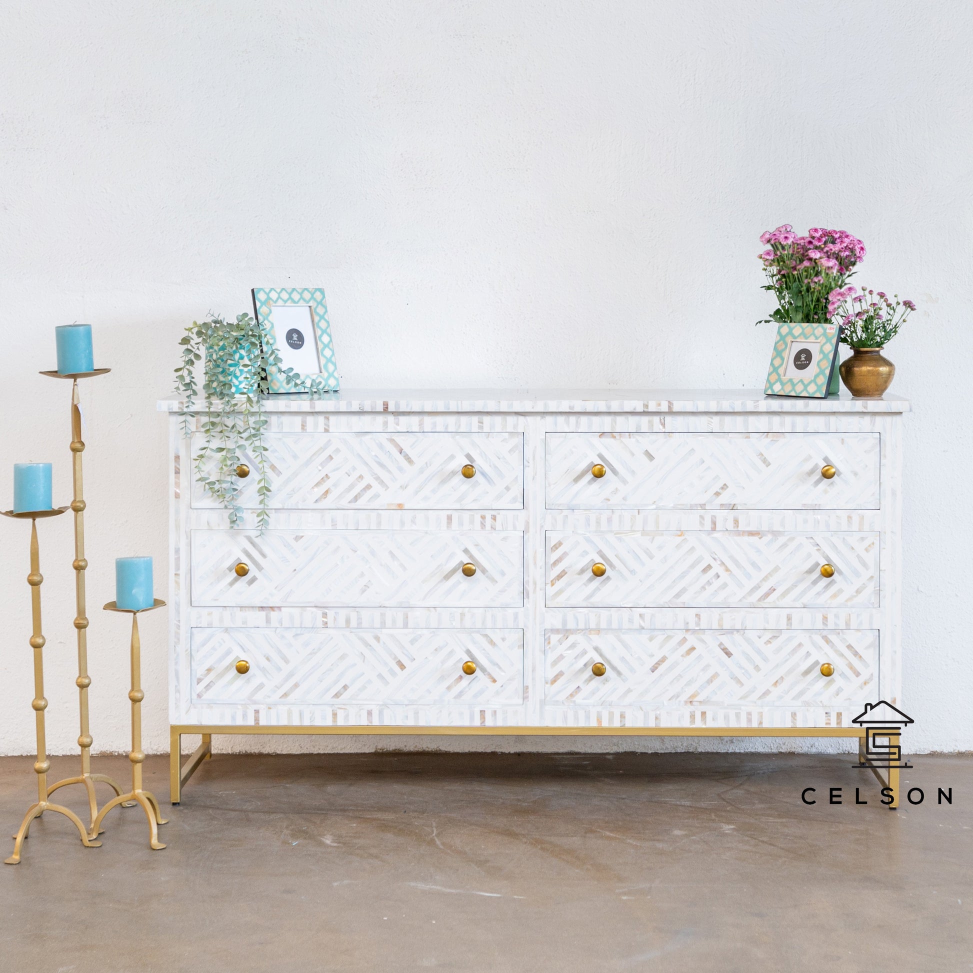 Gabi Mother of Pearl Inlay Dresser