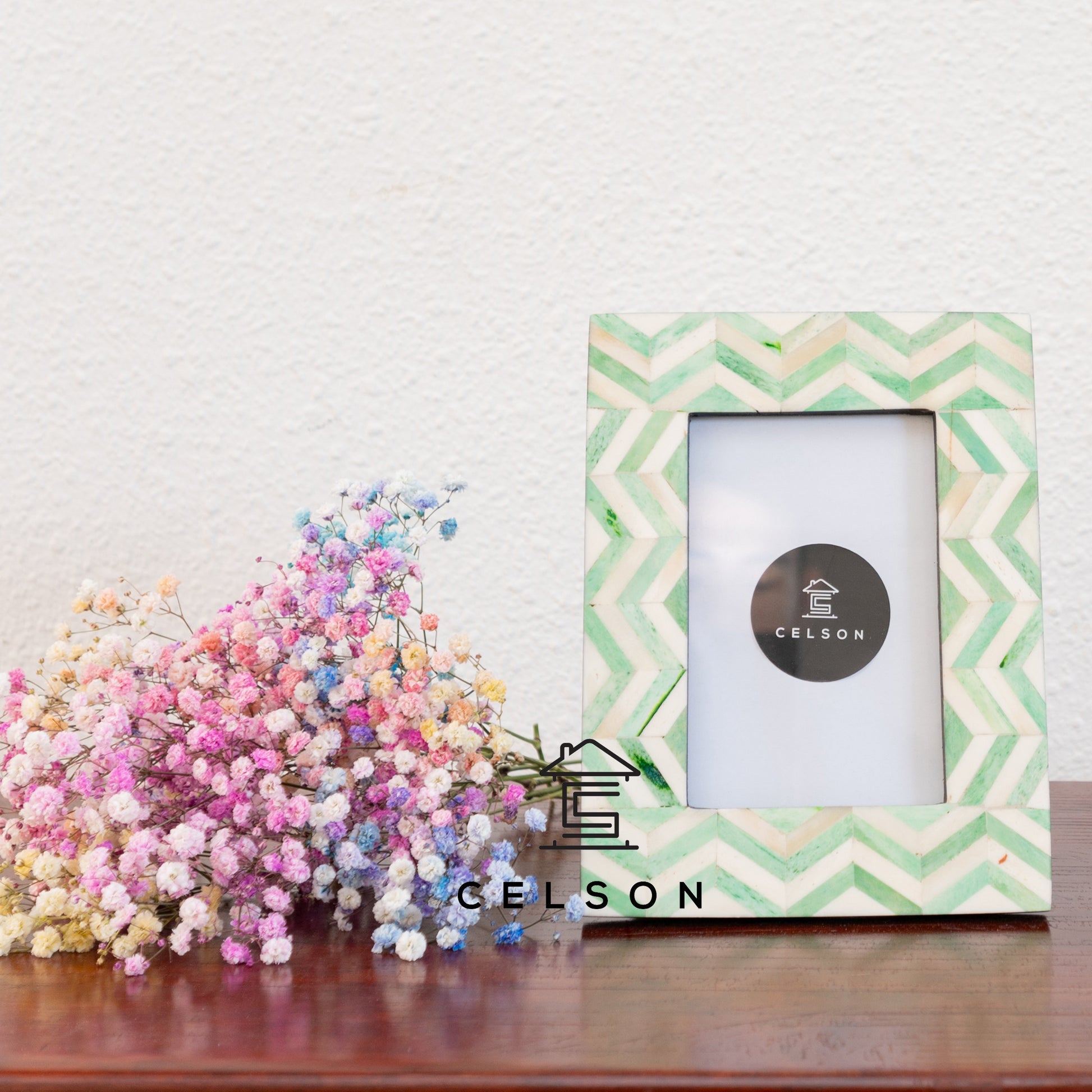 Freya Bone Inlay Photo Frame