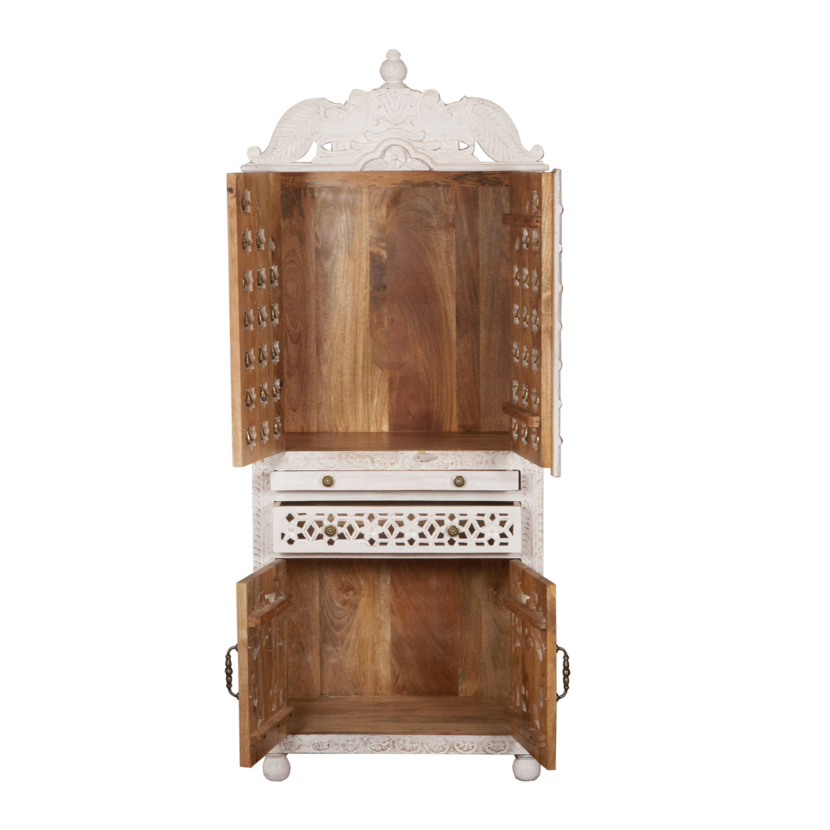 Rajan Hand Carved Wooden Mandir